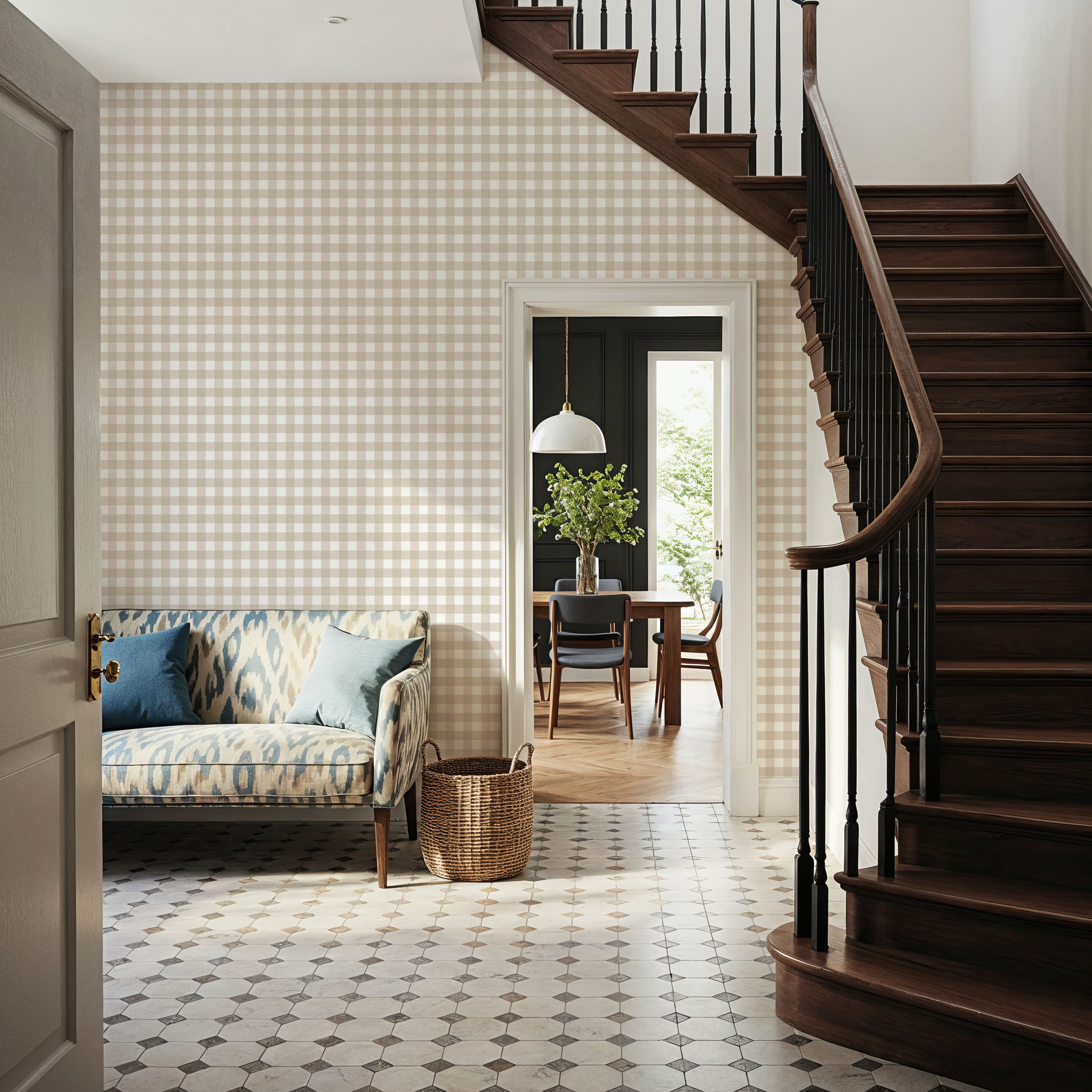 Gingham Sand