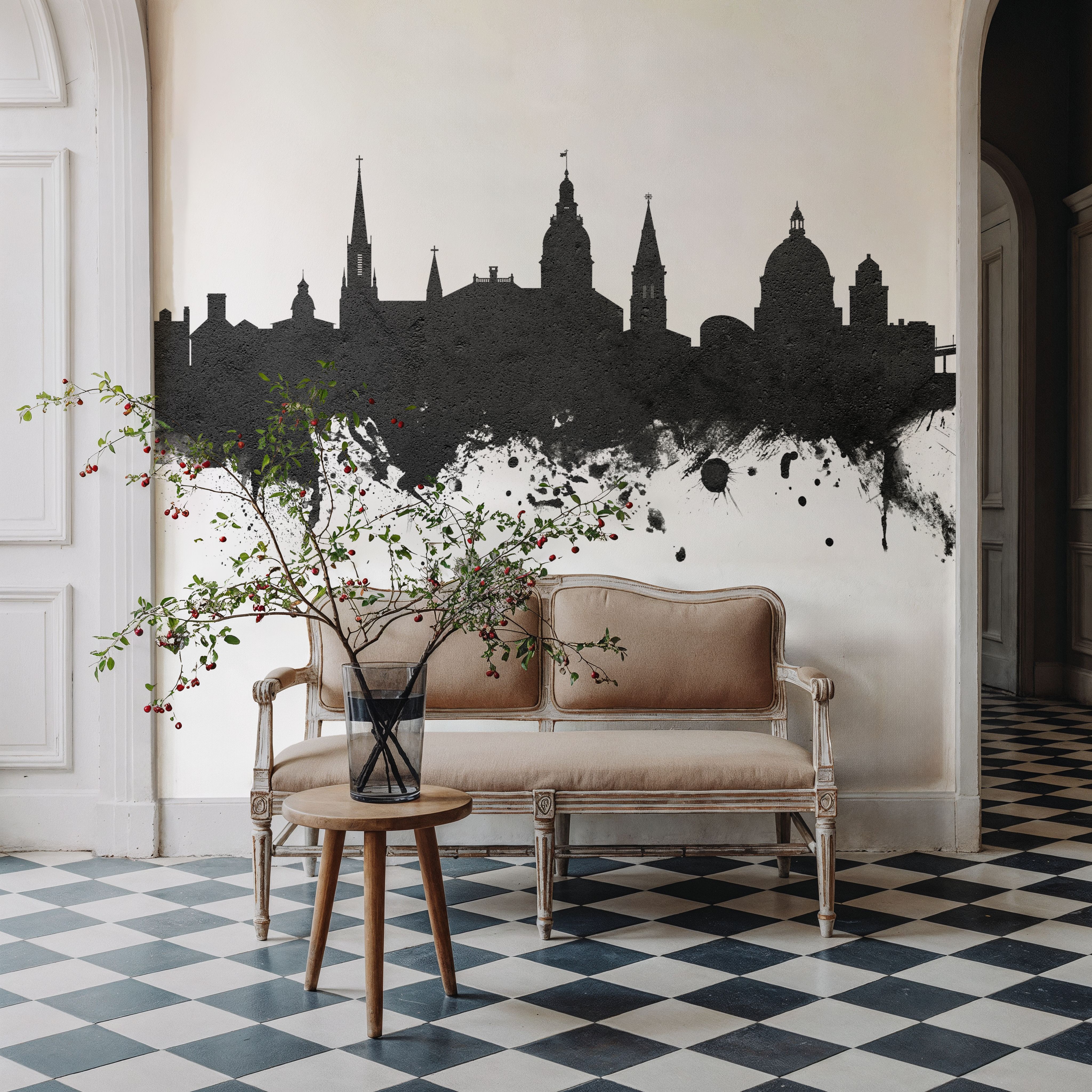 Annapolis Maryland Skyline Black & White