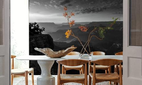 Grand Canyon Sunset BW