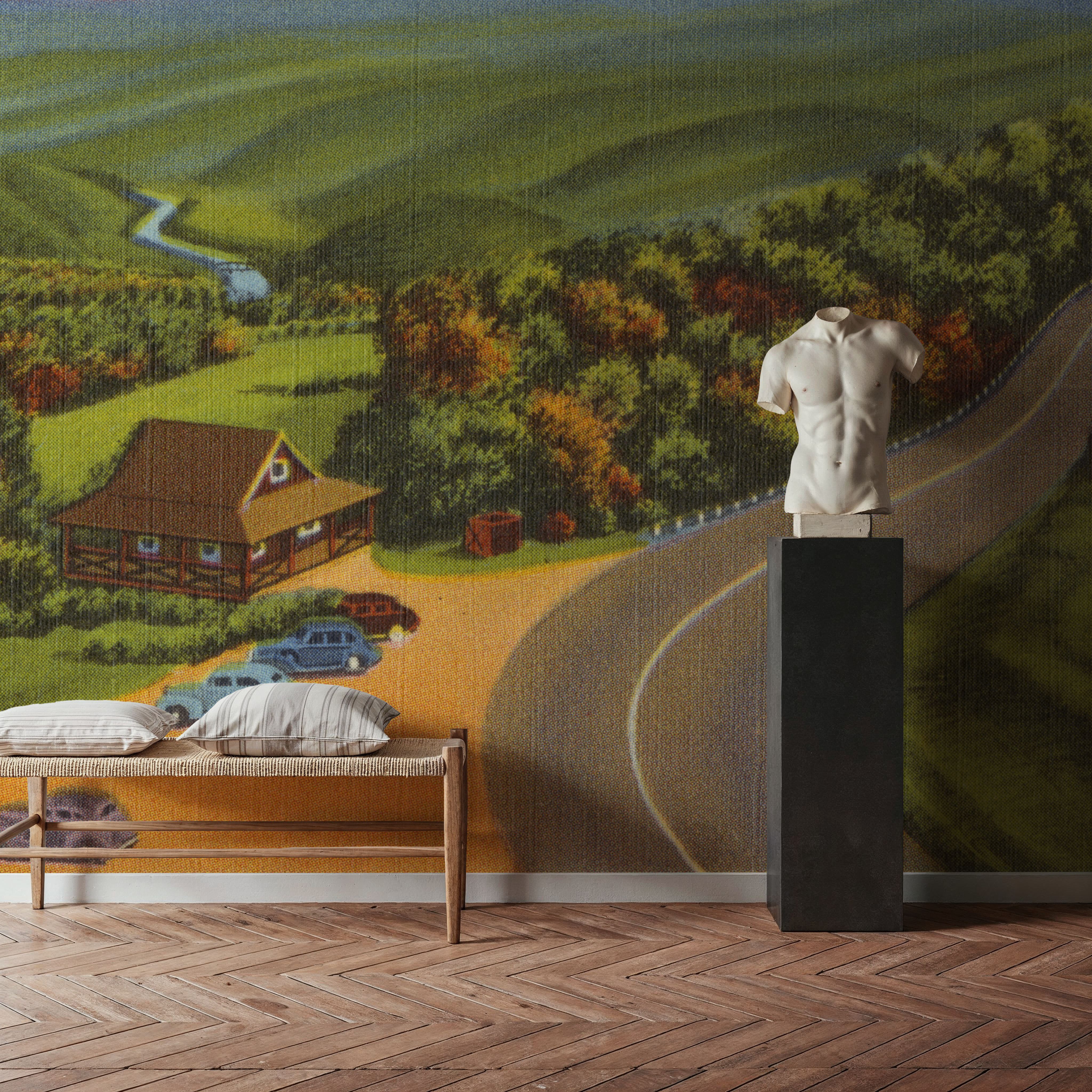 Deerfield River Valley - Screenprint Postcard