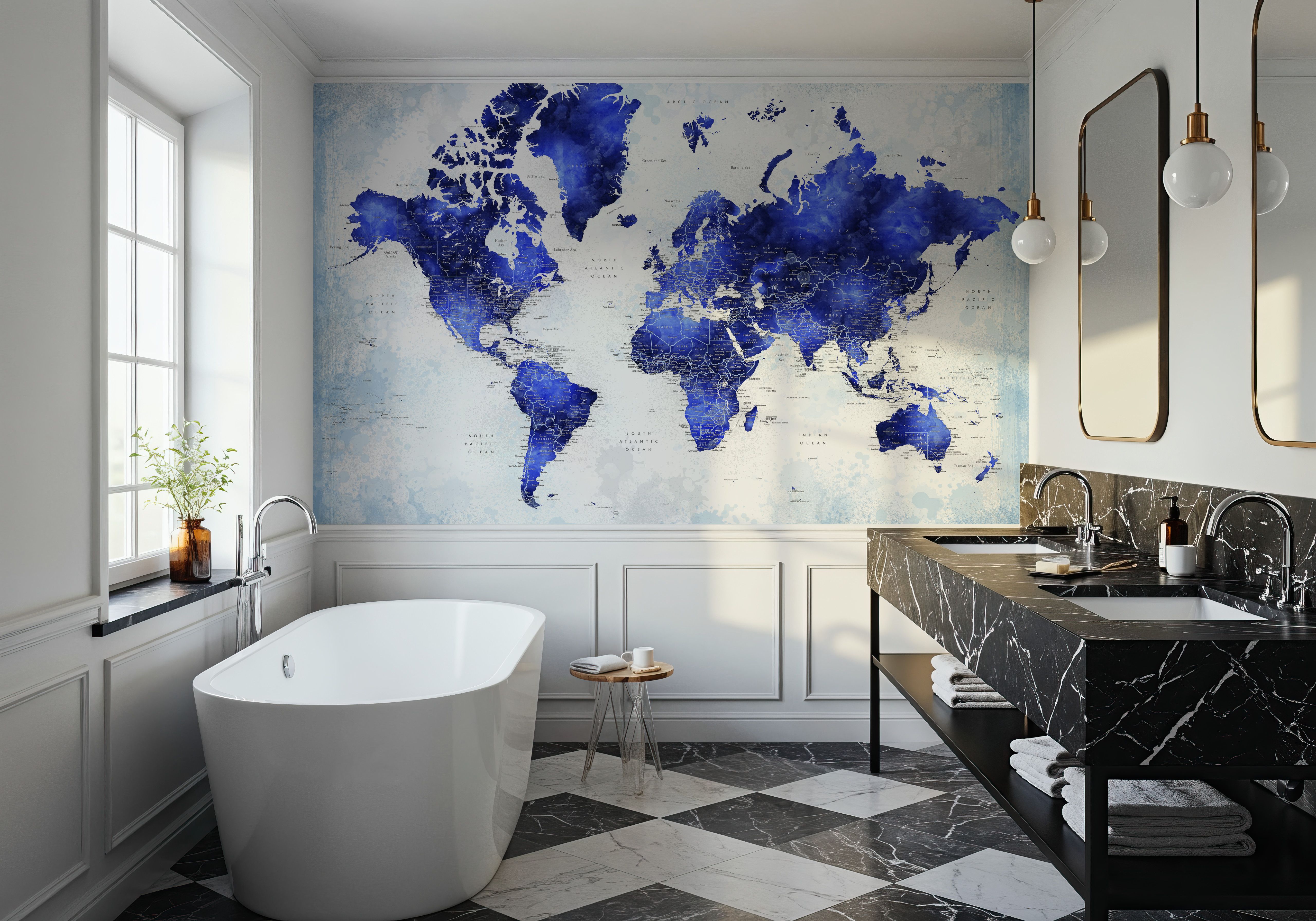 World Map Cities - Georgino