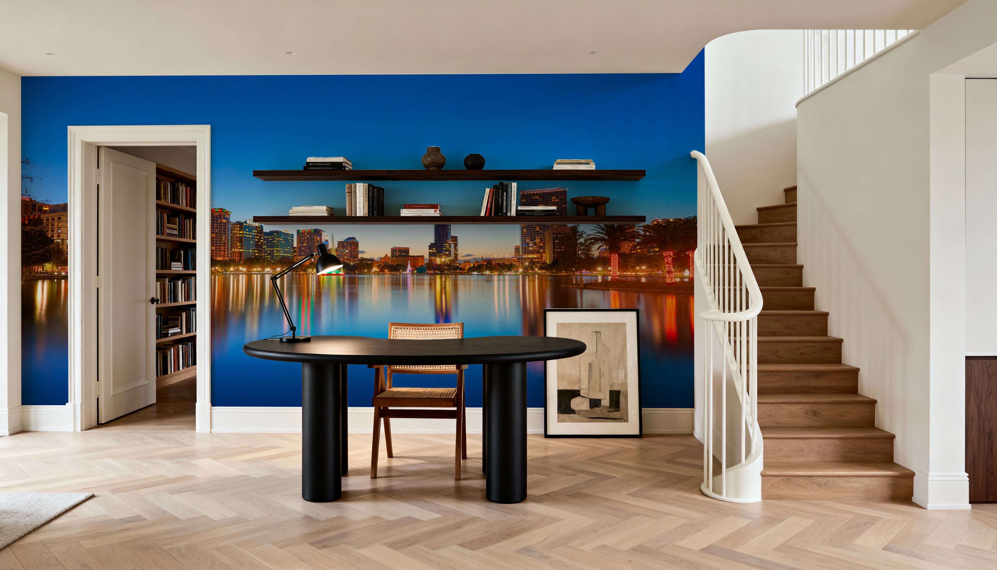 Orlando Skyline Sunset at Lake Eola