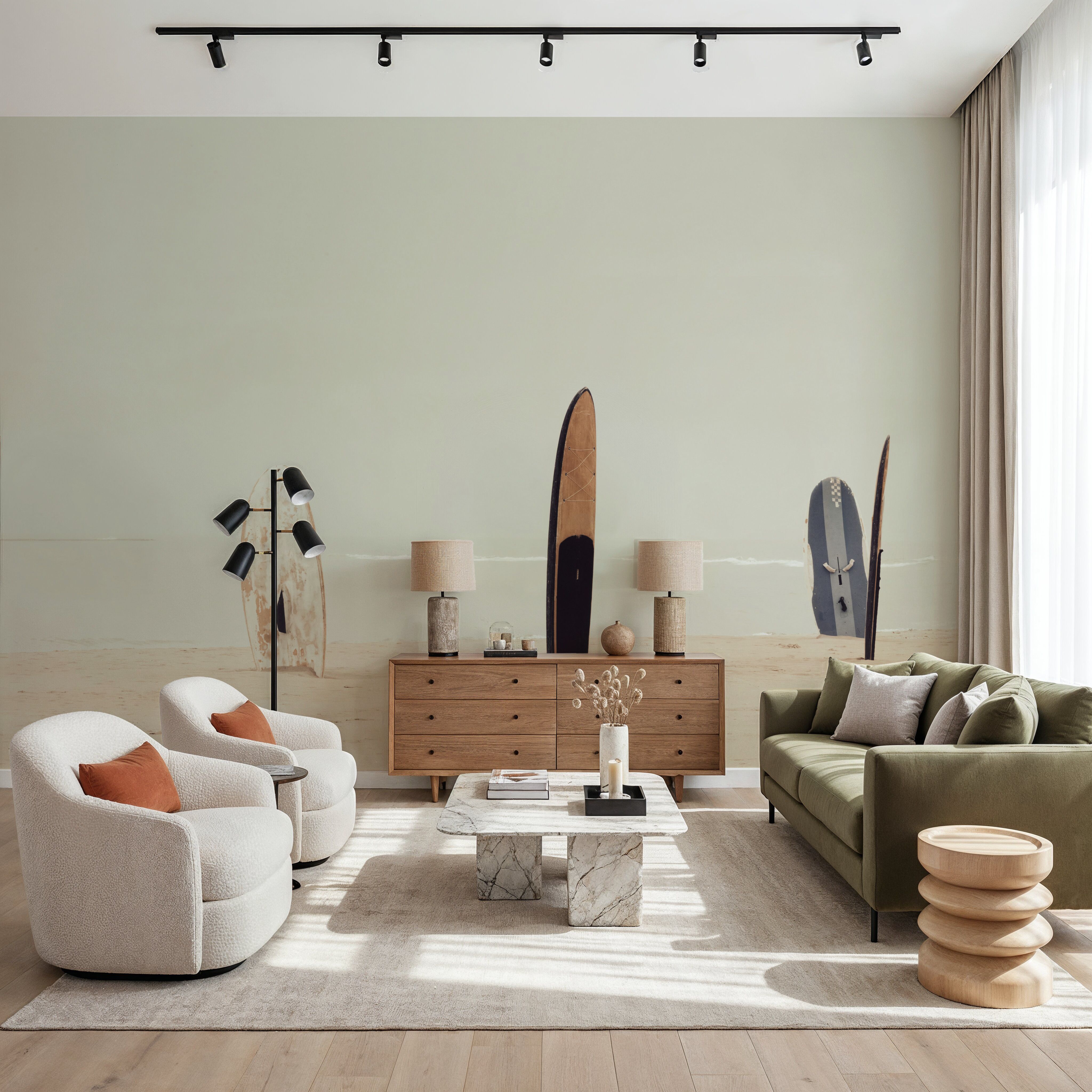 Long Boards IV, Carte da parati