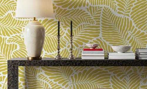 Fern Cut-Outs Pattern, Citrus