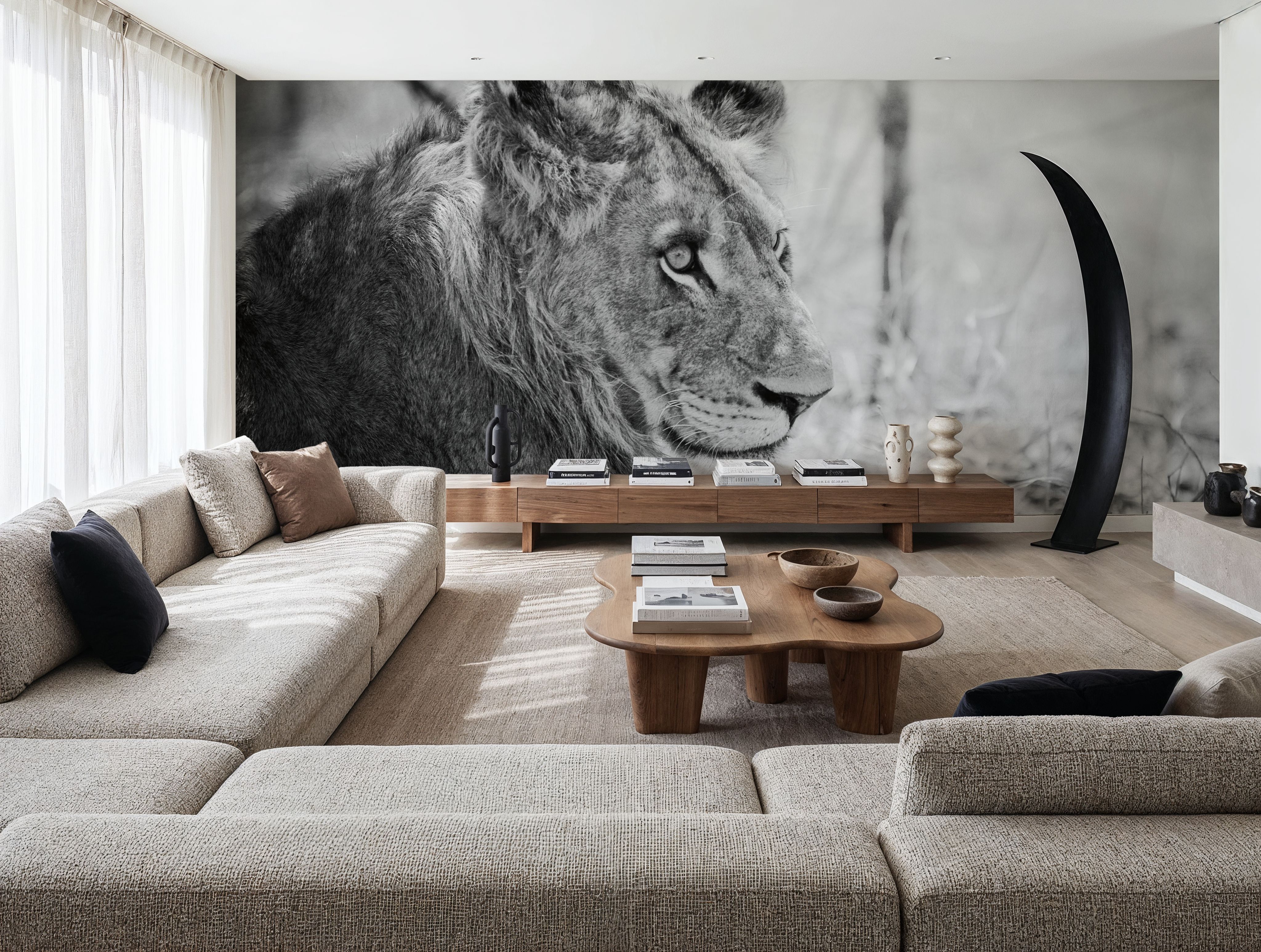 Young Lion BW