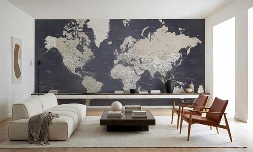World Map Cities - Glyn