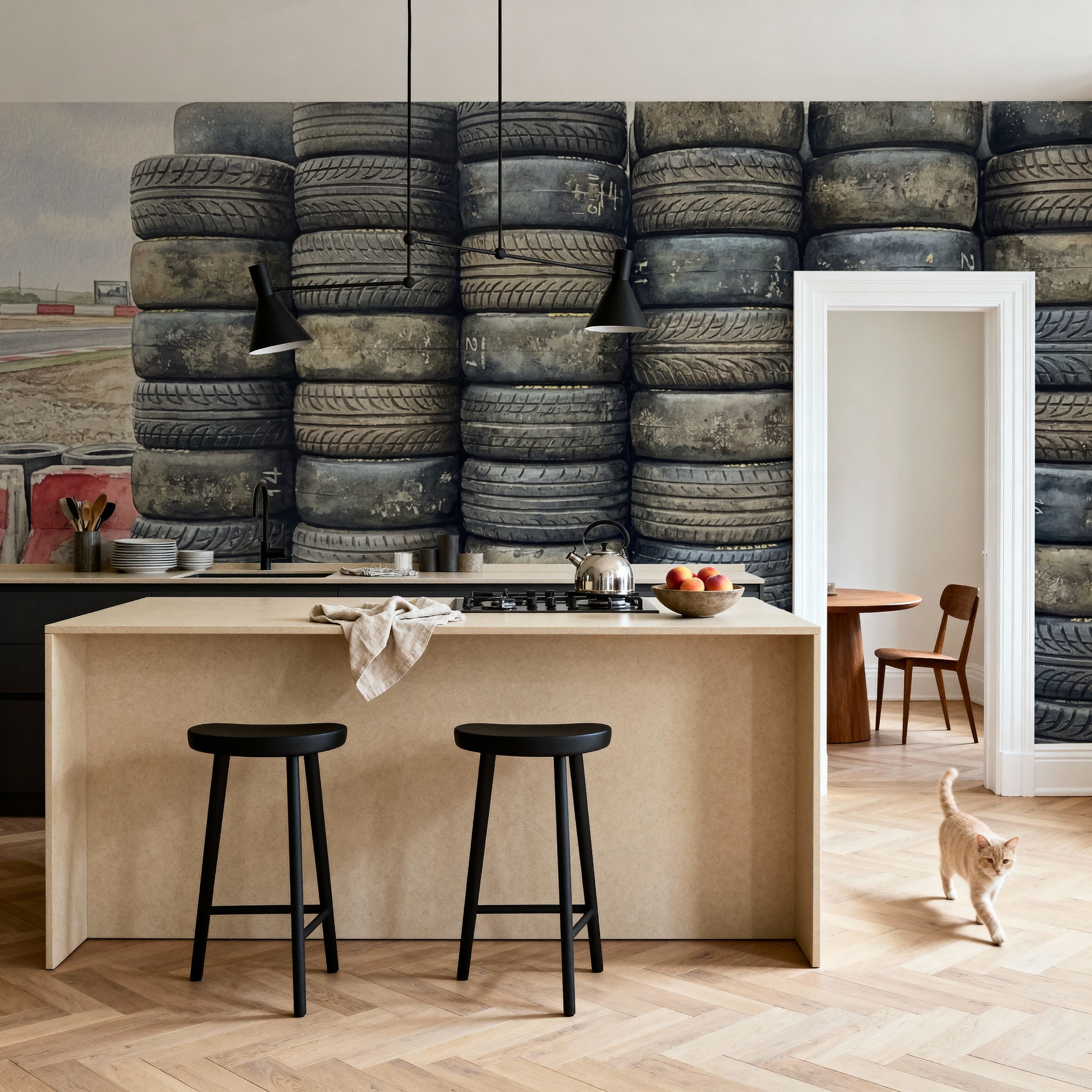 Tire Wall - Stacked Series