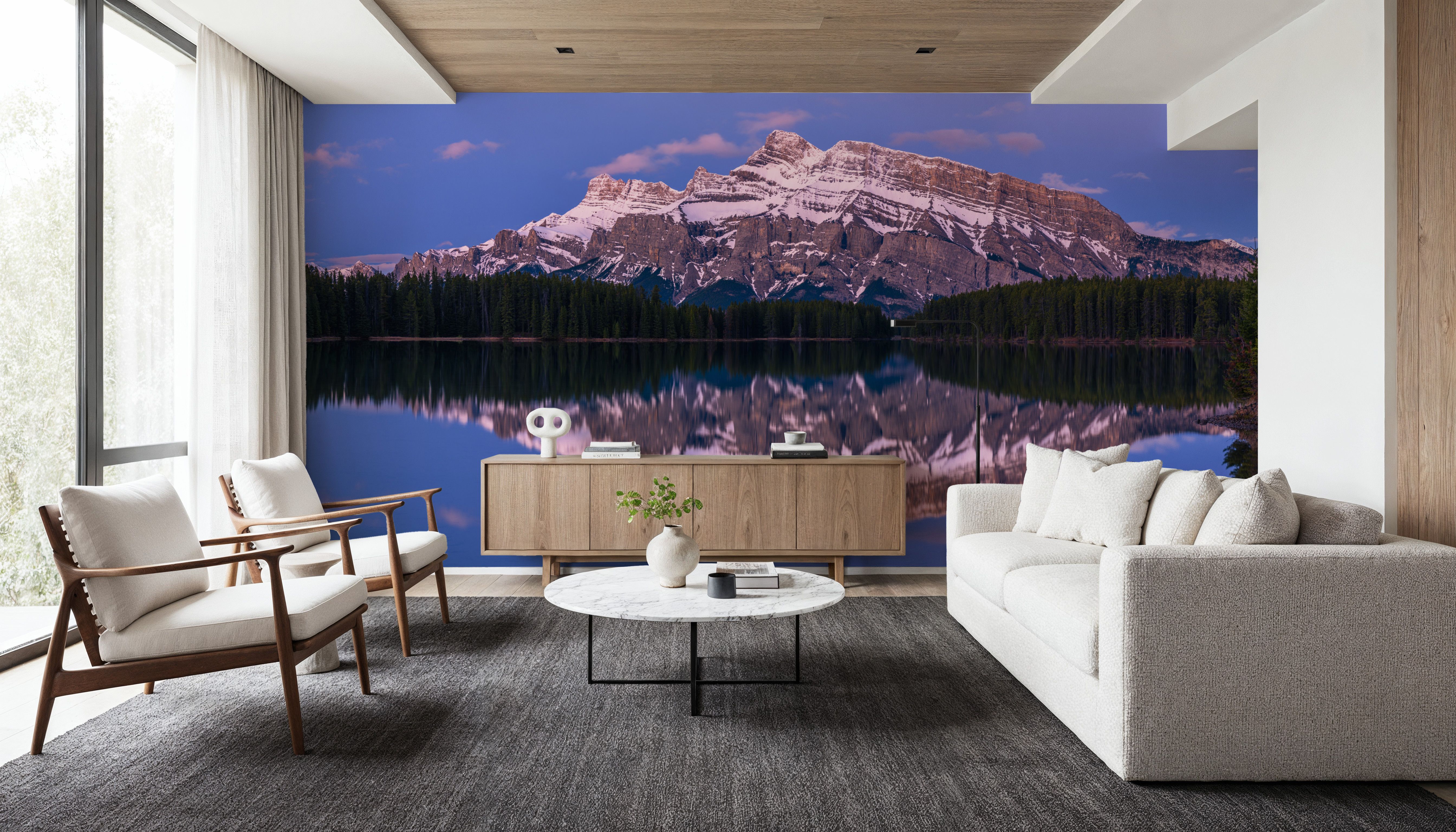 Mount Rundle Moon