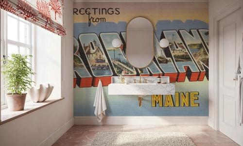 Greetings from Rockland - Screenprint Postcard