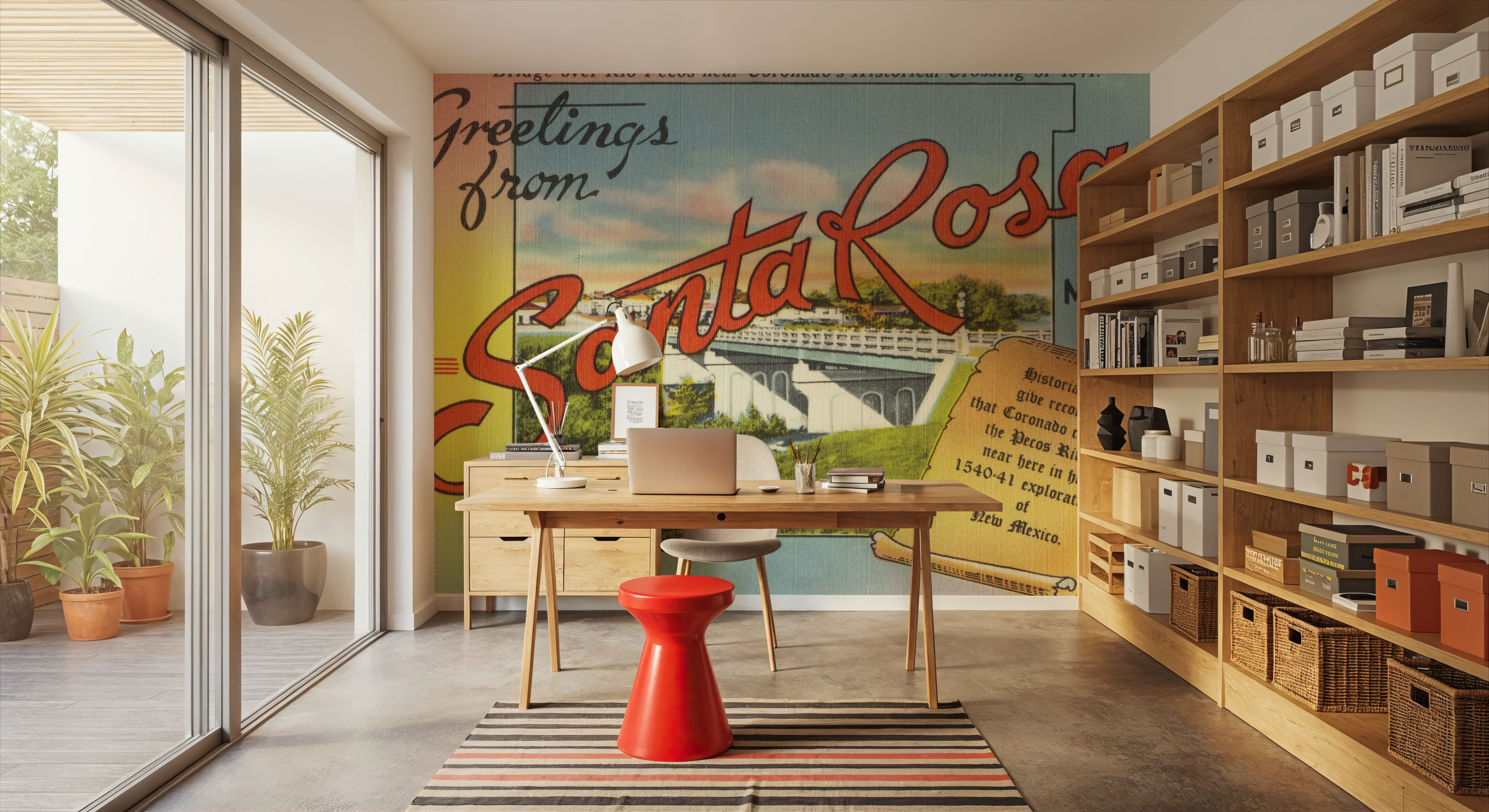 Greetings from Santa Rosa - Screenprint Postcard