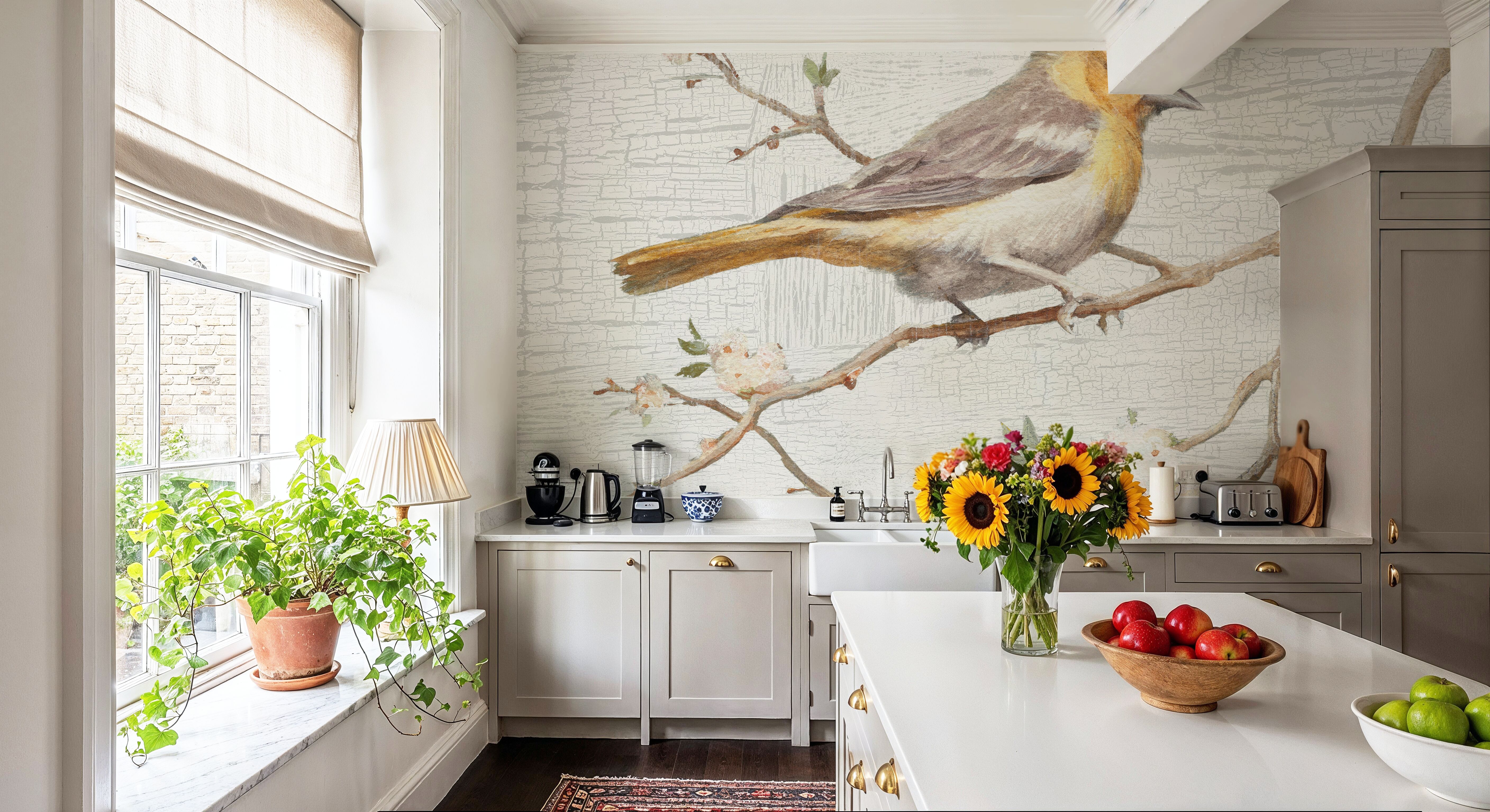 Northern Oriole Flipped Vintage, Papel pintado