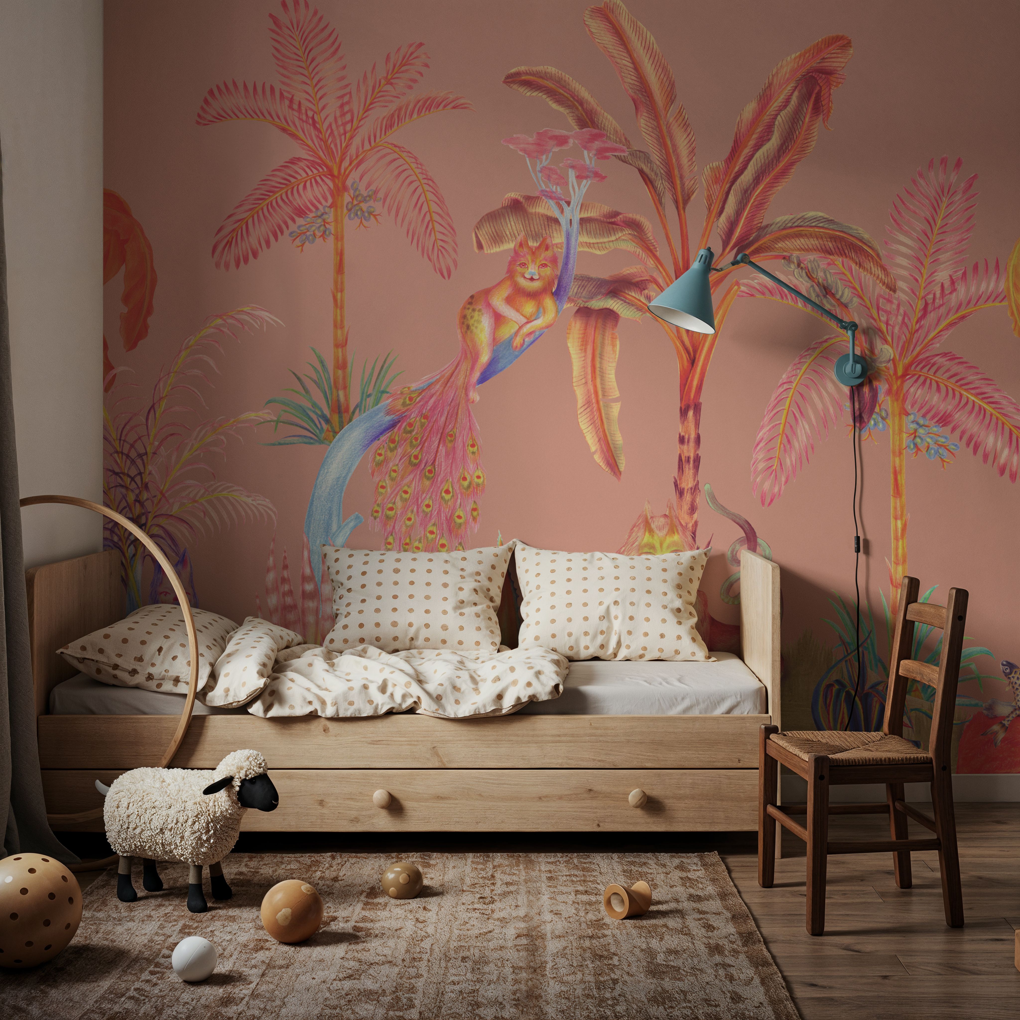 Colorful Jungle, Peach