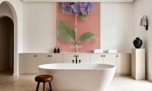 Purple Hydrangea on Book