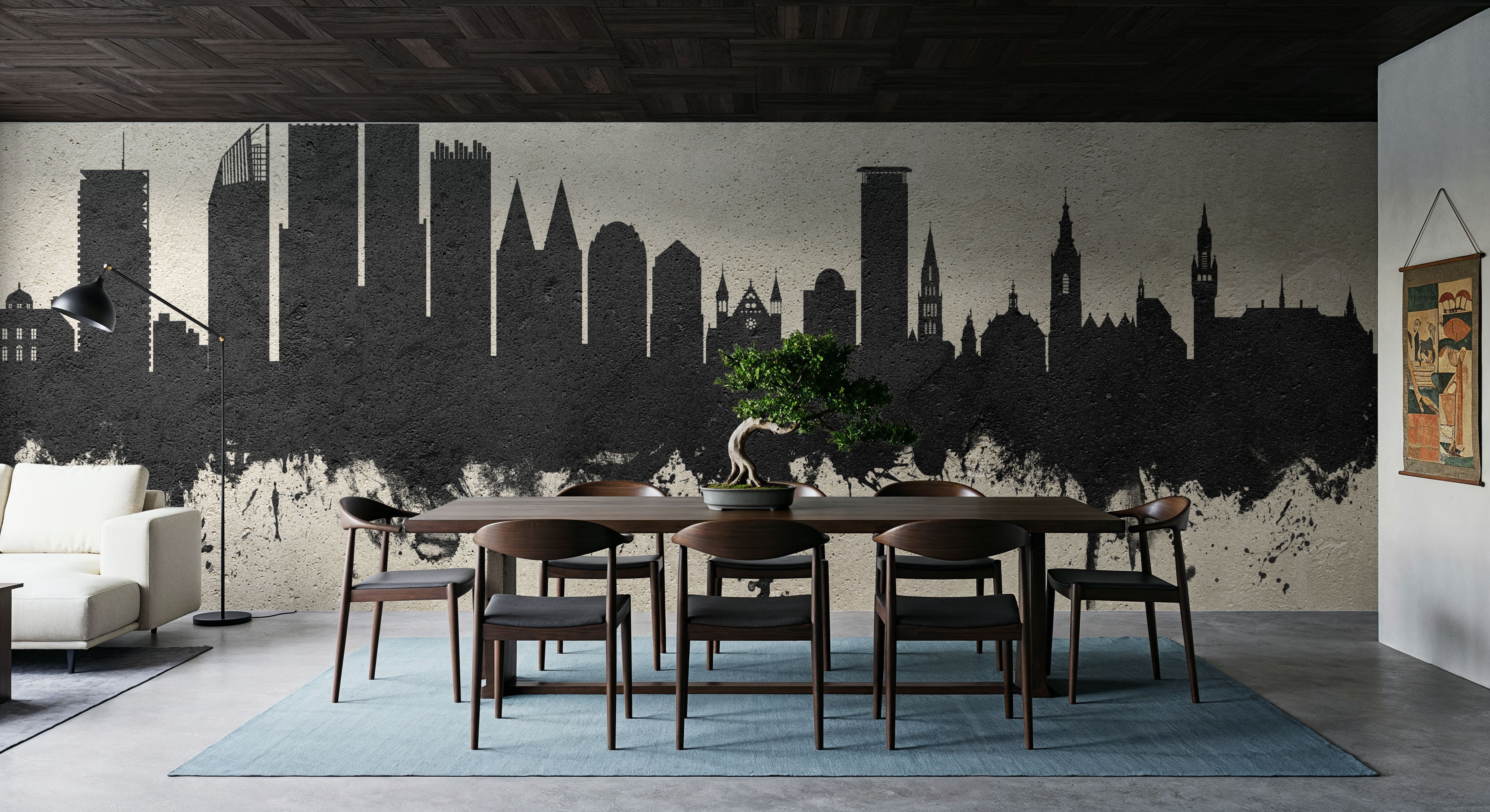 The Hauge Netherlands Skyline Concrete