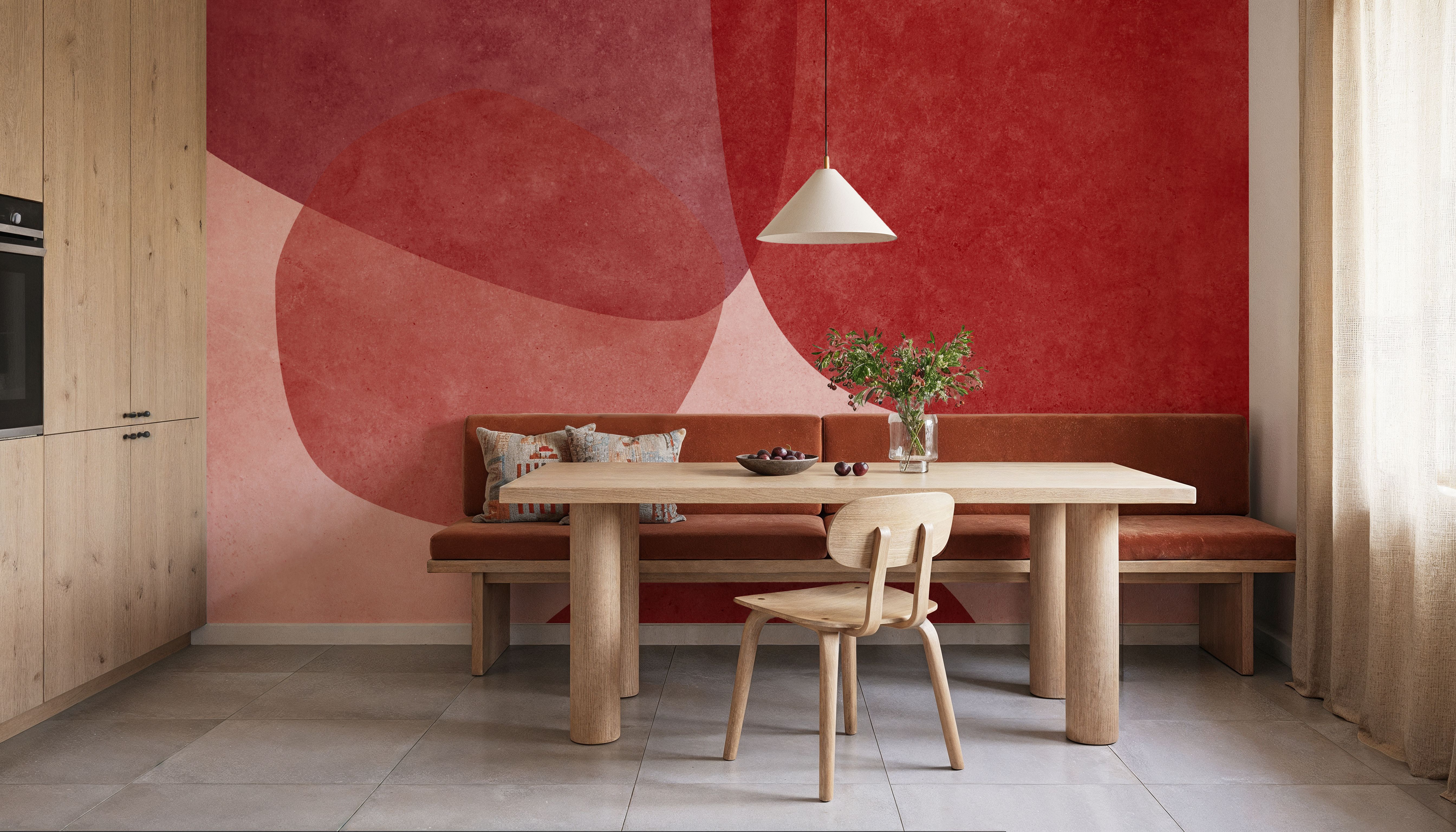 Embracing Shapes, Cherry Red