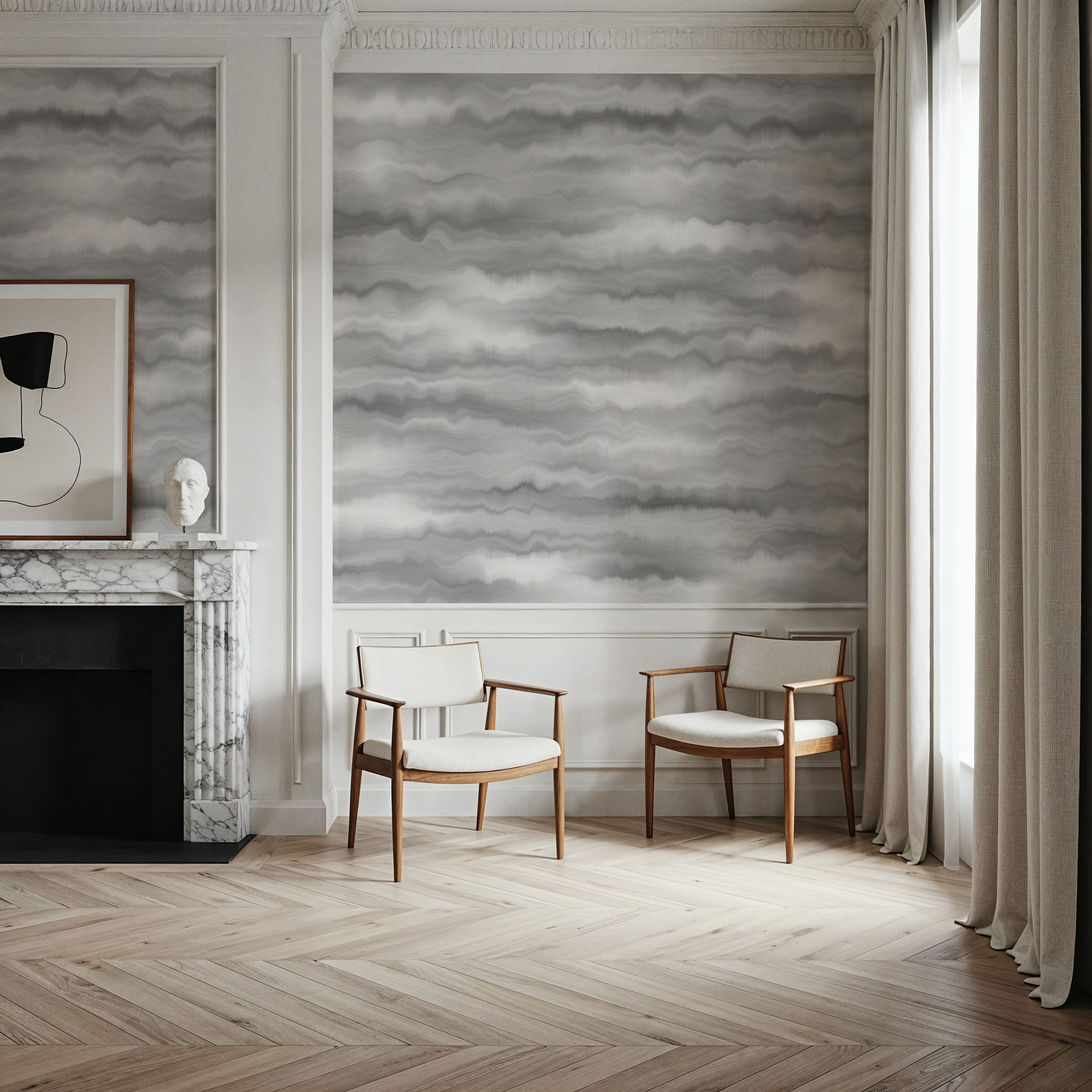 Moire Fumé, Pewter