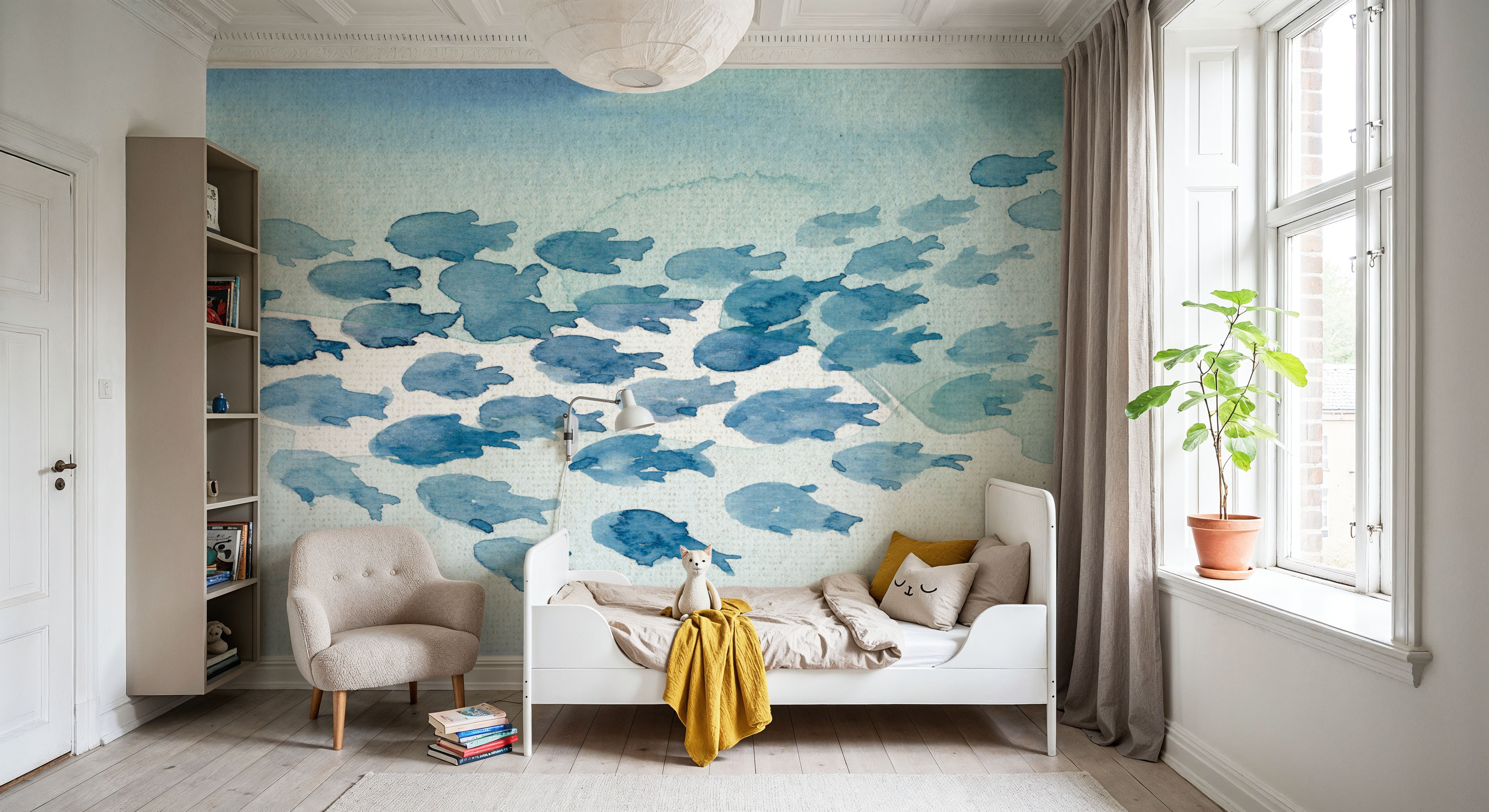 Sea Life I, Papel pintado