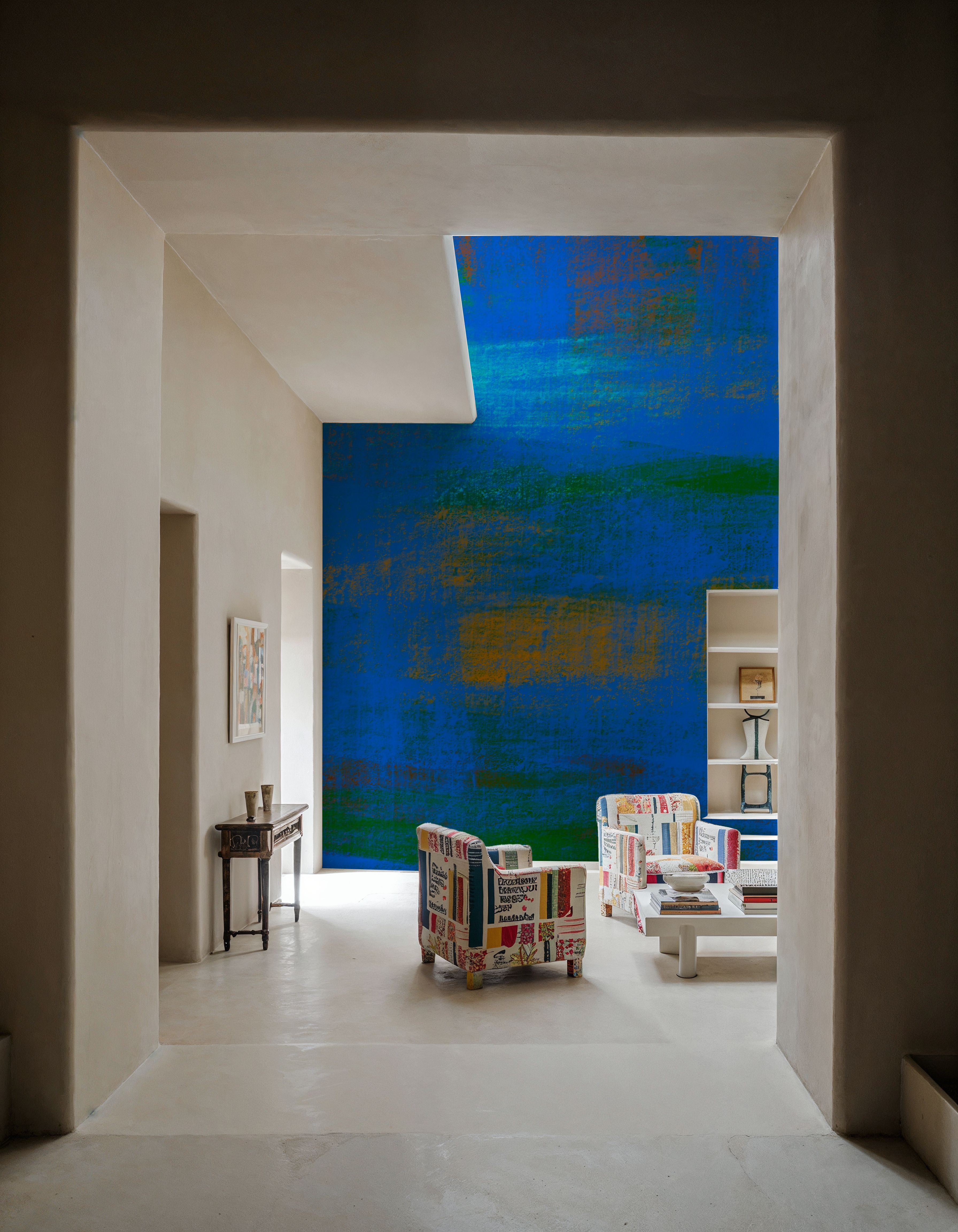 Close Up Blue, Brush Strokes