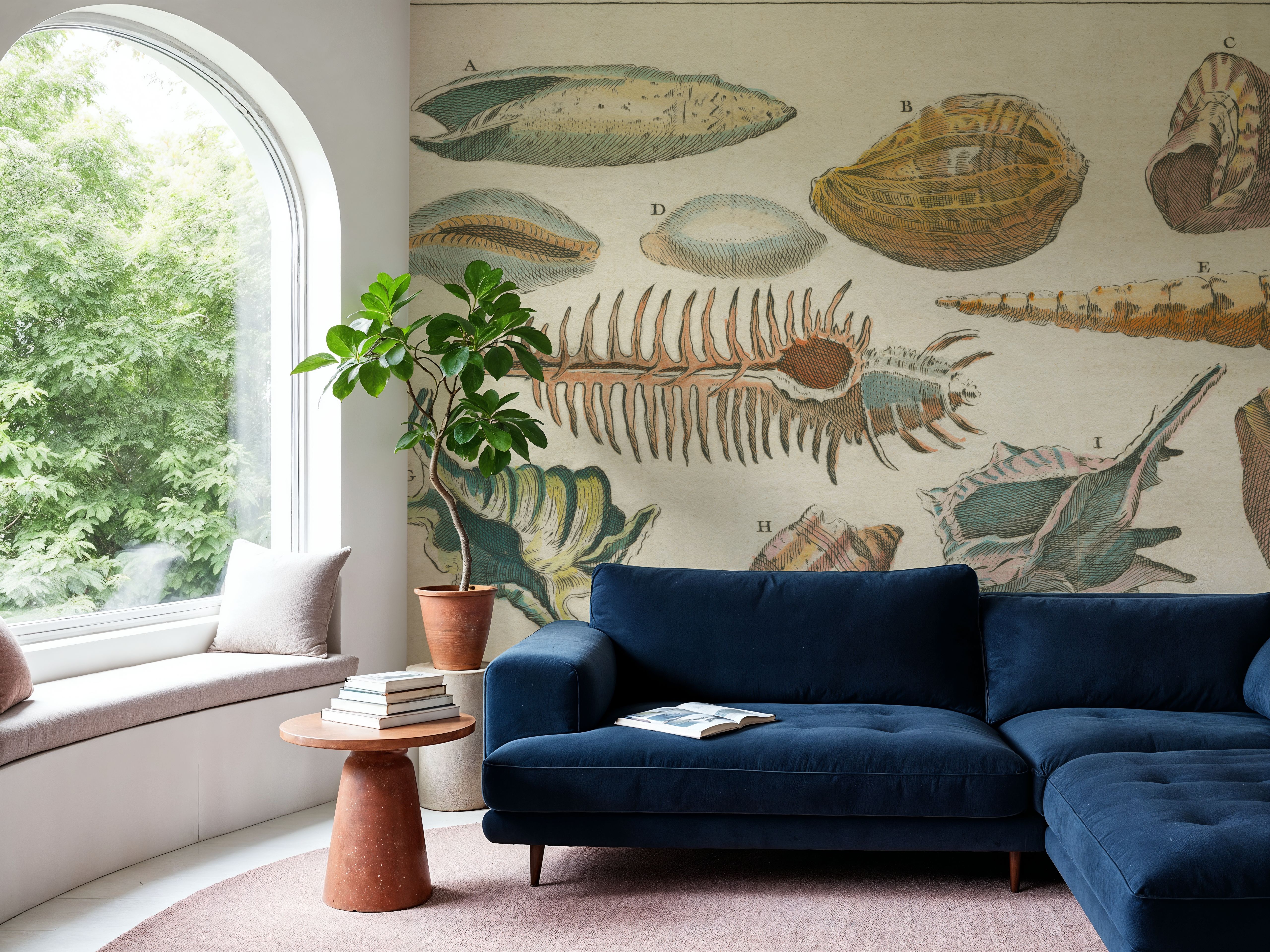 Shell Etchings II, Wallpaper