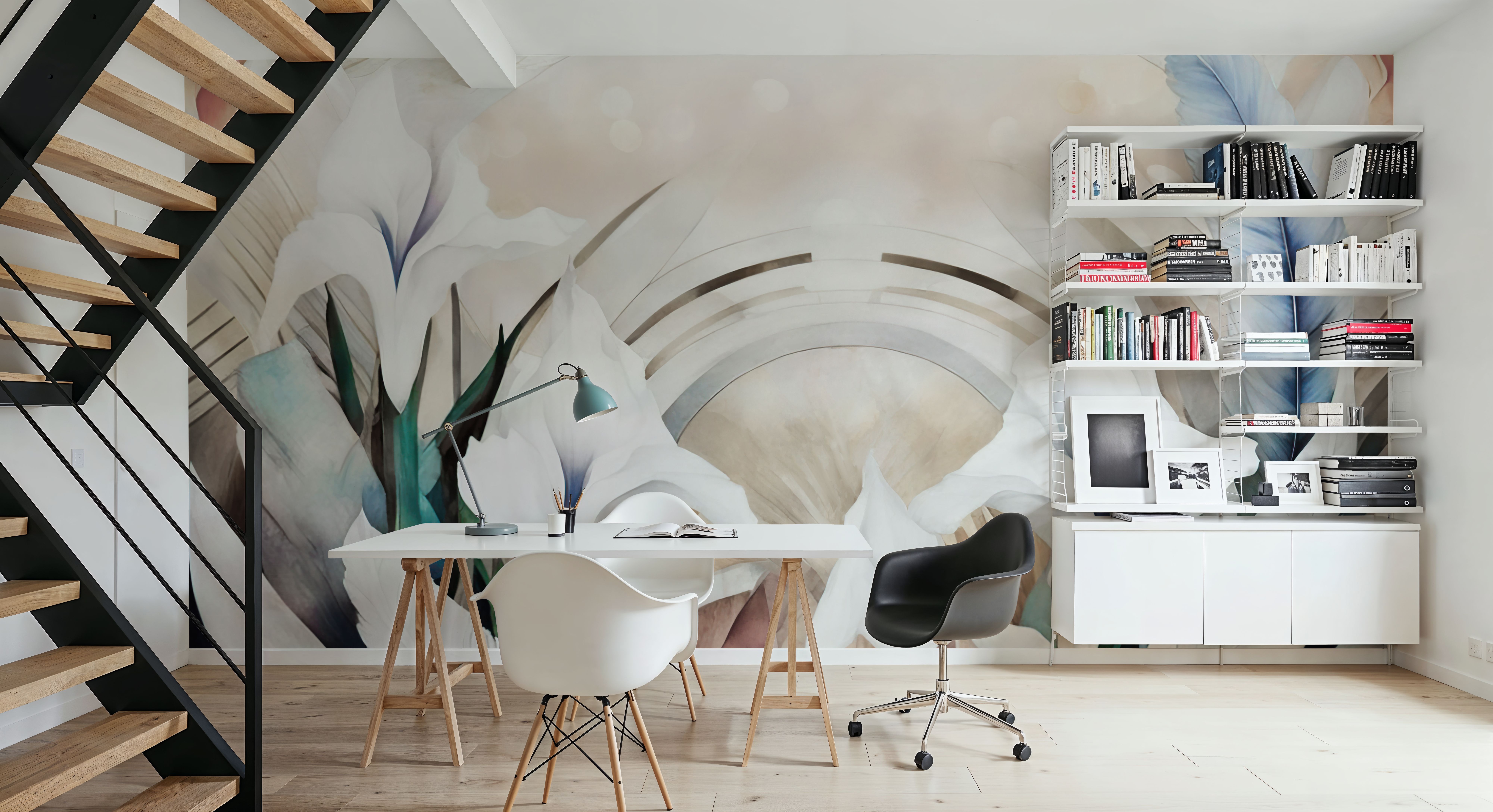 Irises and Feathers Bright