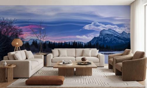 Mount Rundle Pink Sky