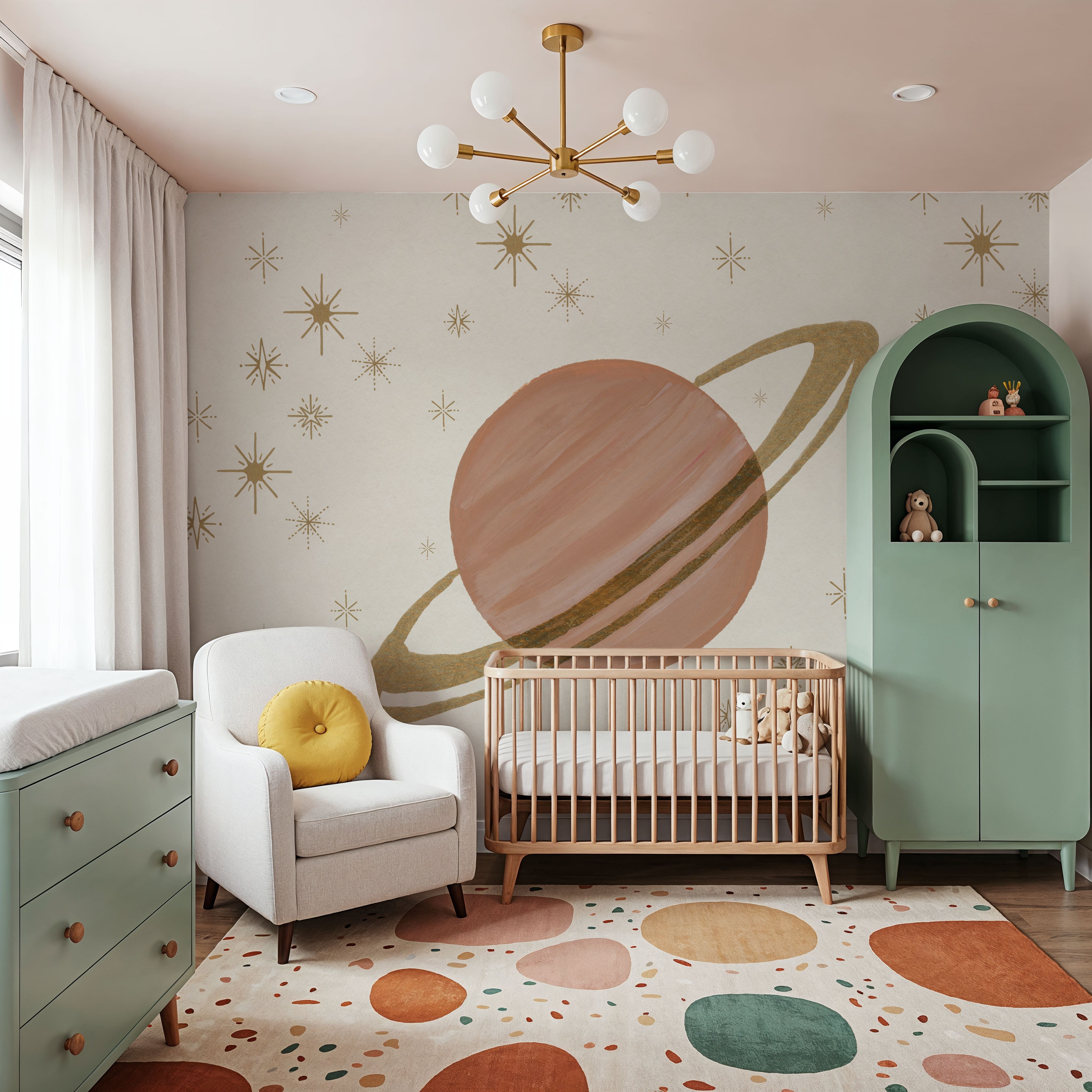 Serene Saturn and Stars