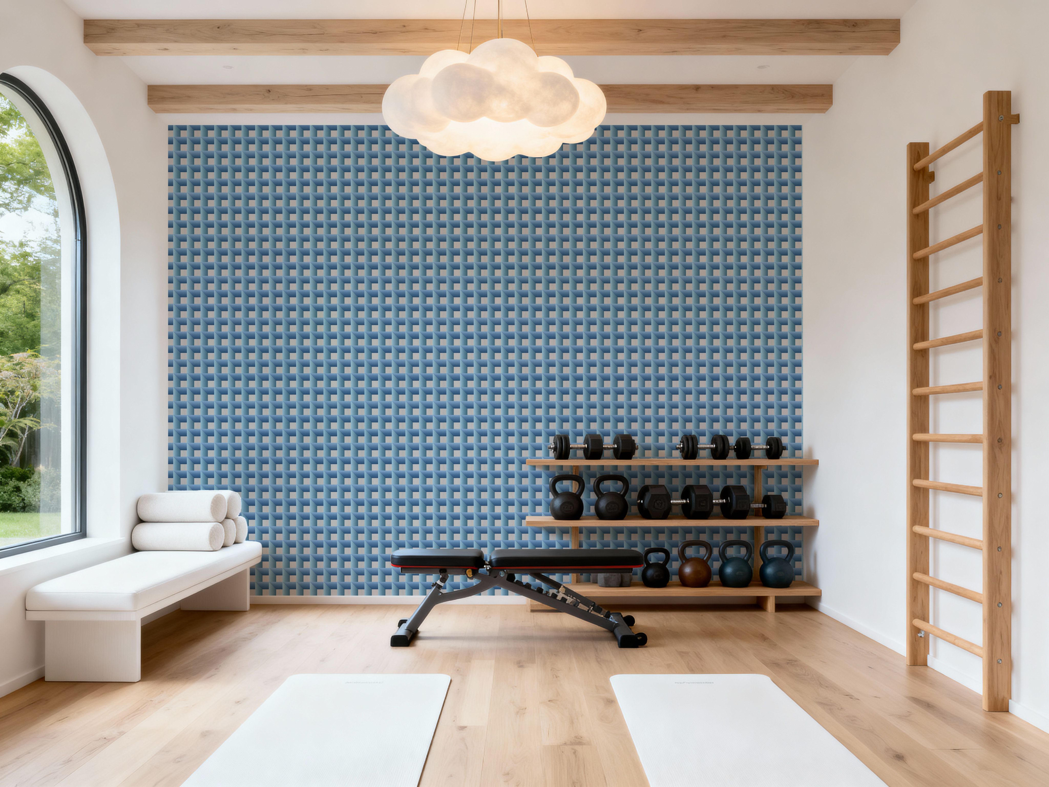 Decorative Cubes, Aqua
