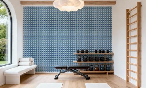 Decorative Cubes, Aqua