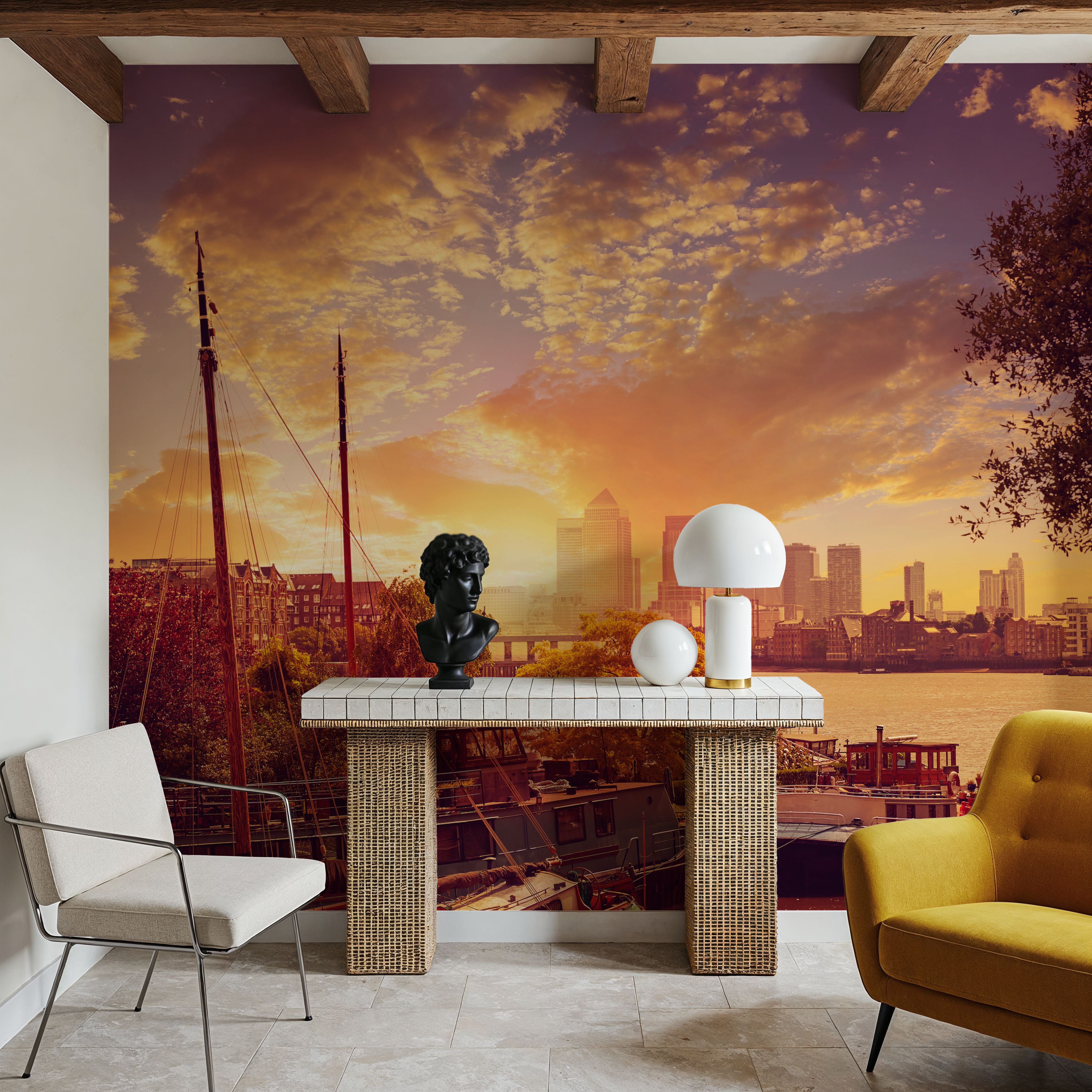 Golden Boat Metropolis Dusk