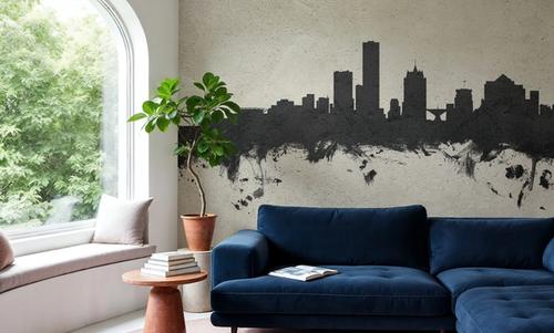 Milwaukee Wisconsin Skyline Concrete