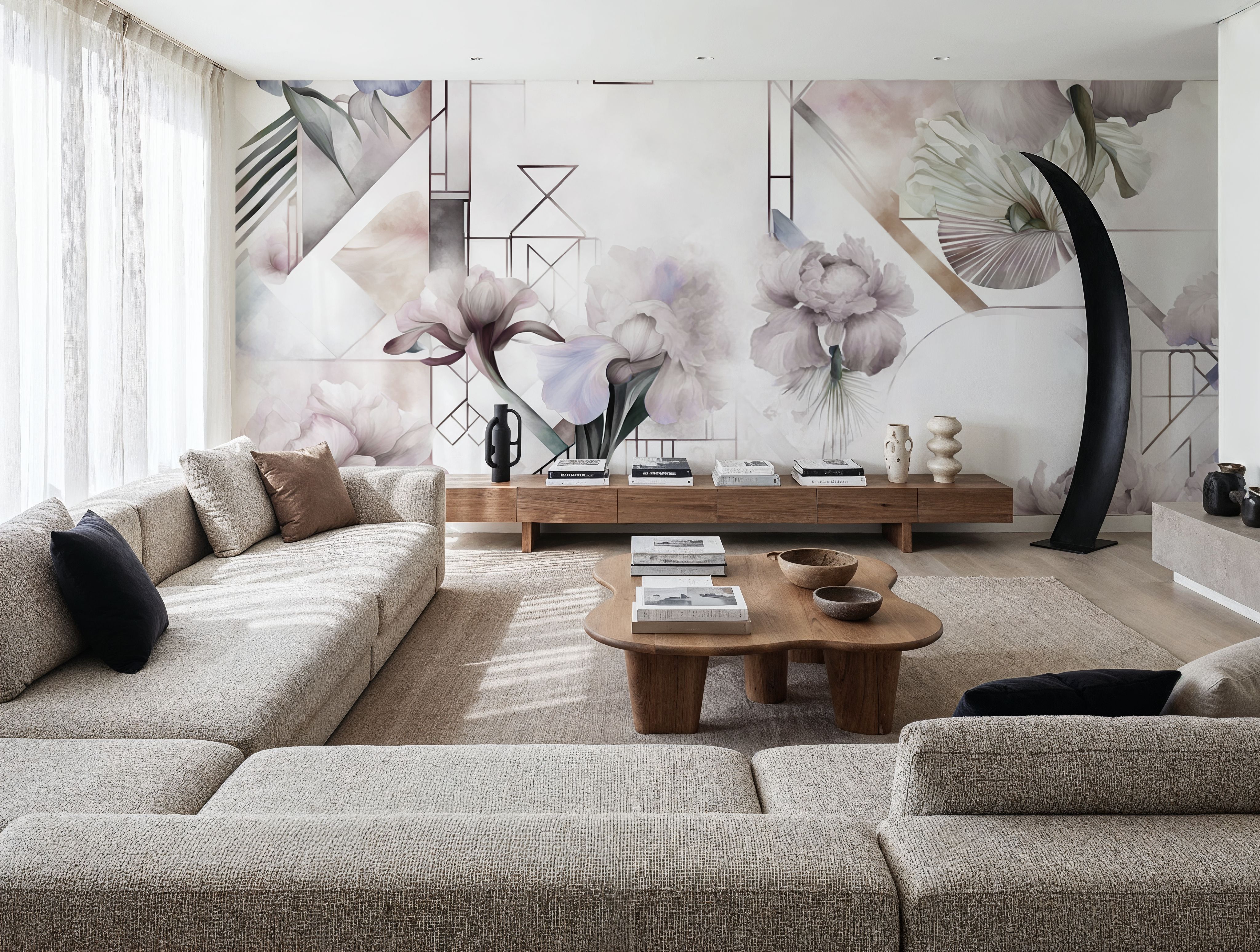 Watercolor Geometry Shine