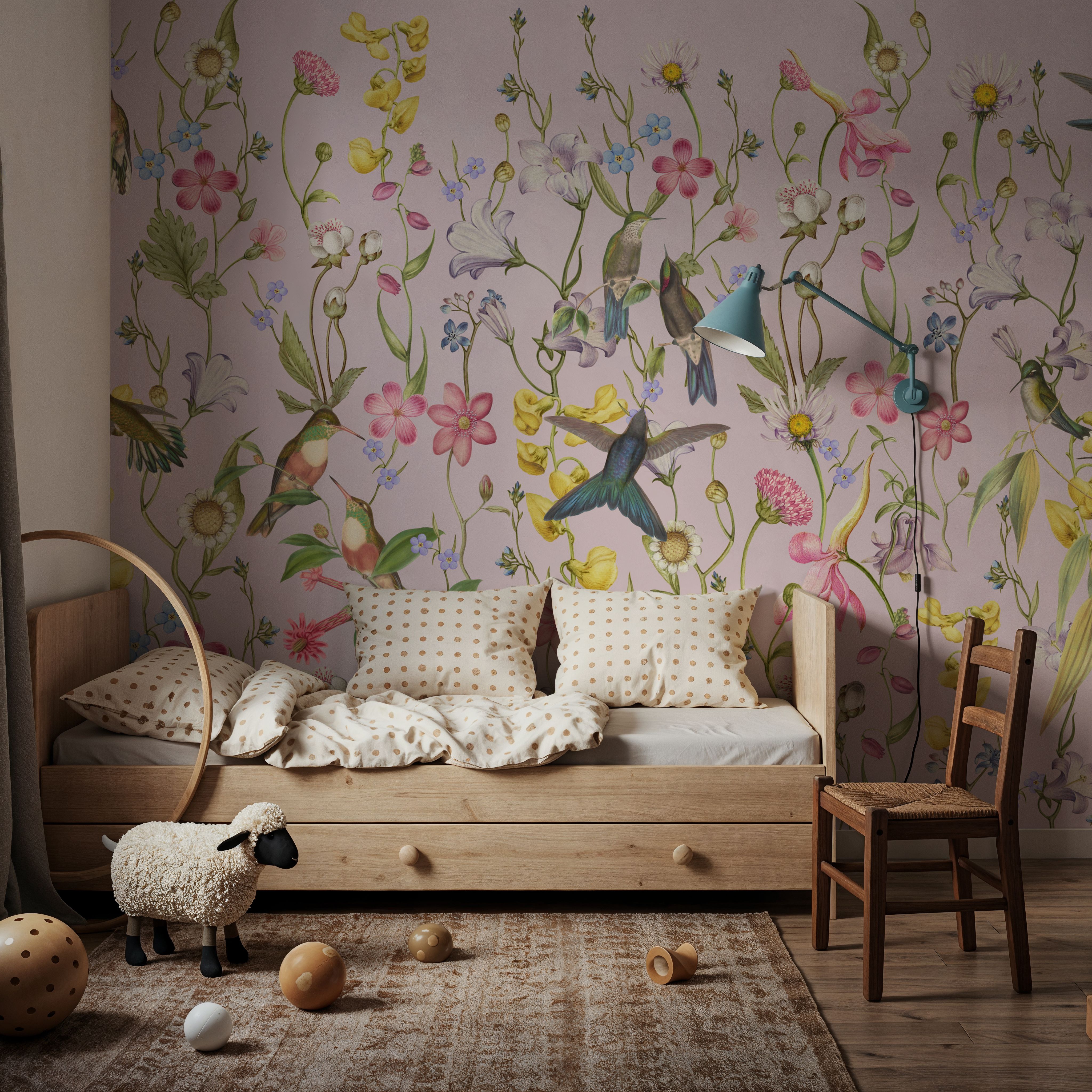 Bird Garden Dark Purple