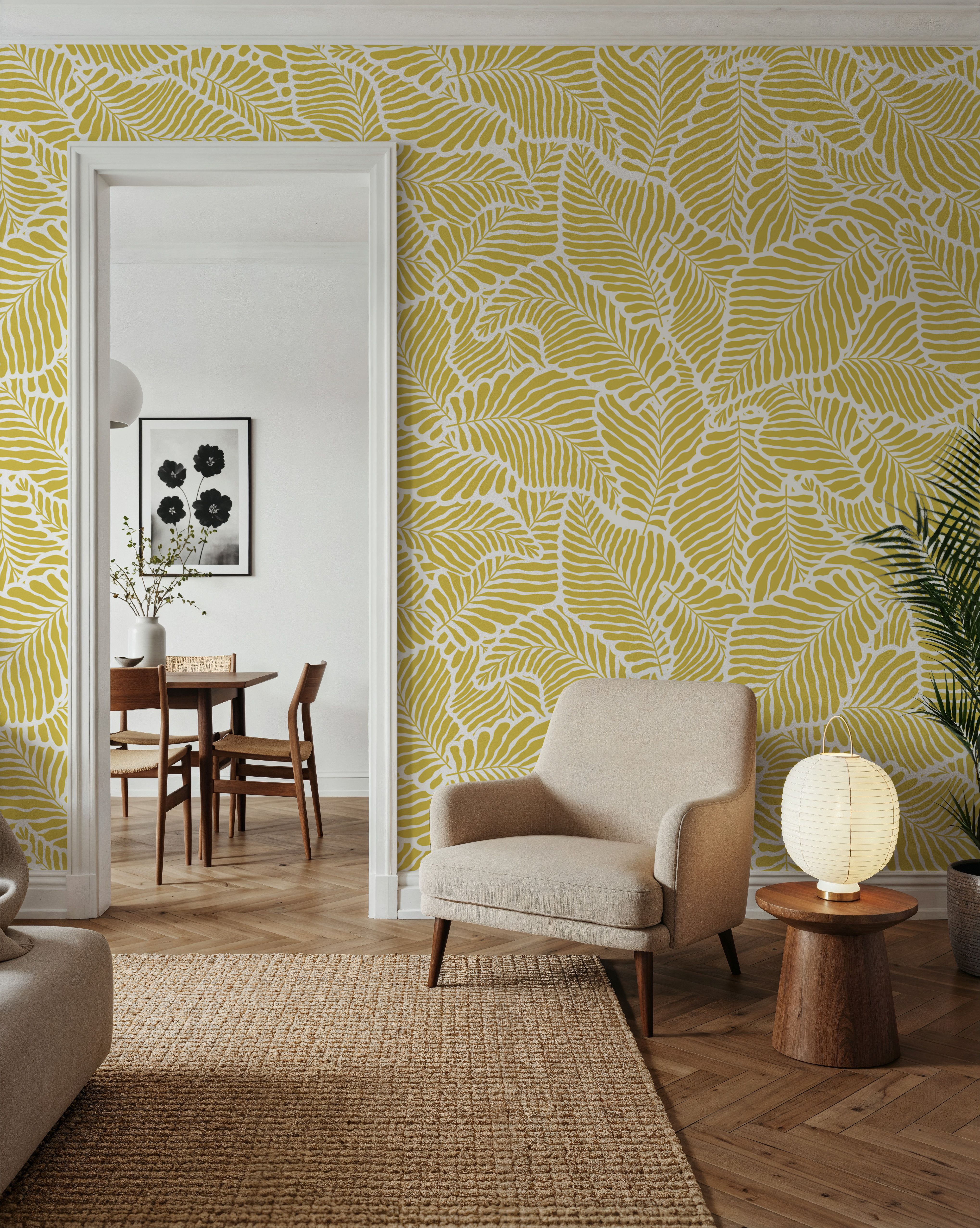 Fern Cut-Outs Pattern, Citrus