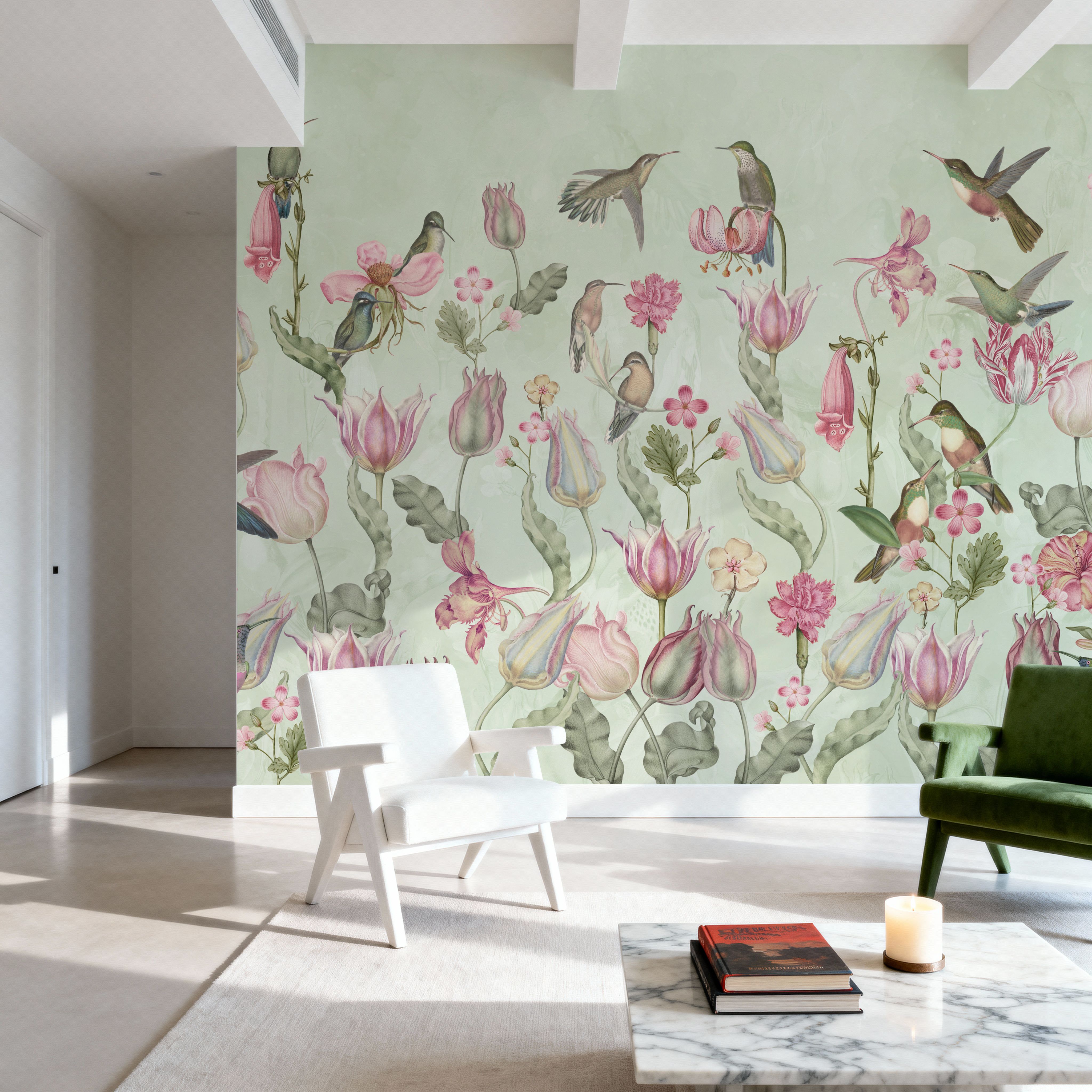 Tulips & Birds, Mint