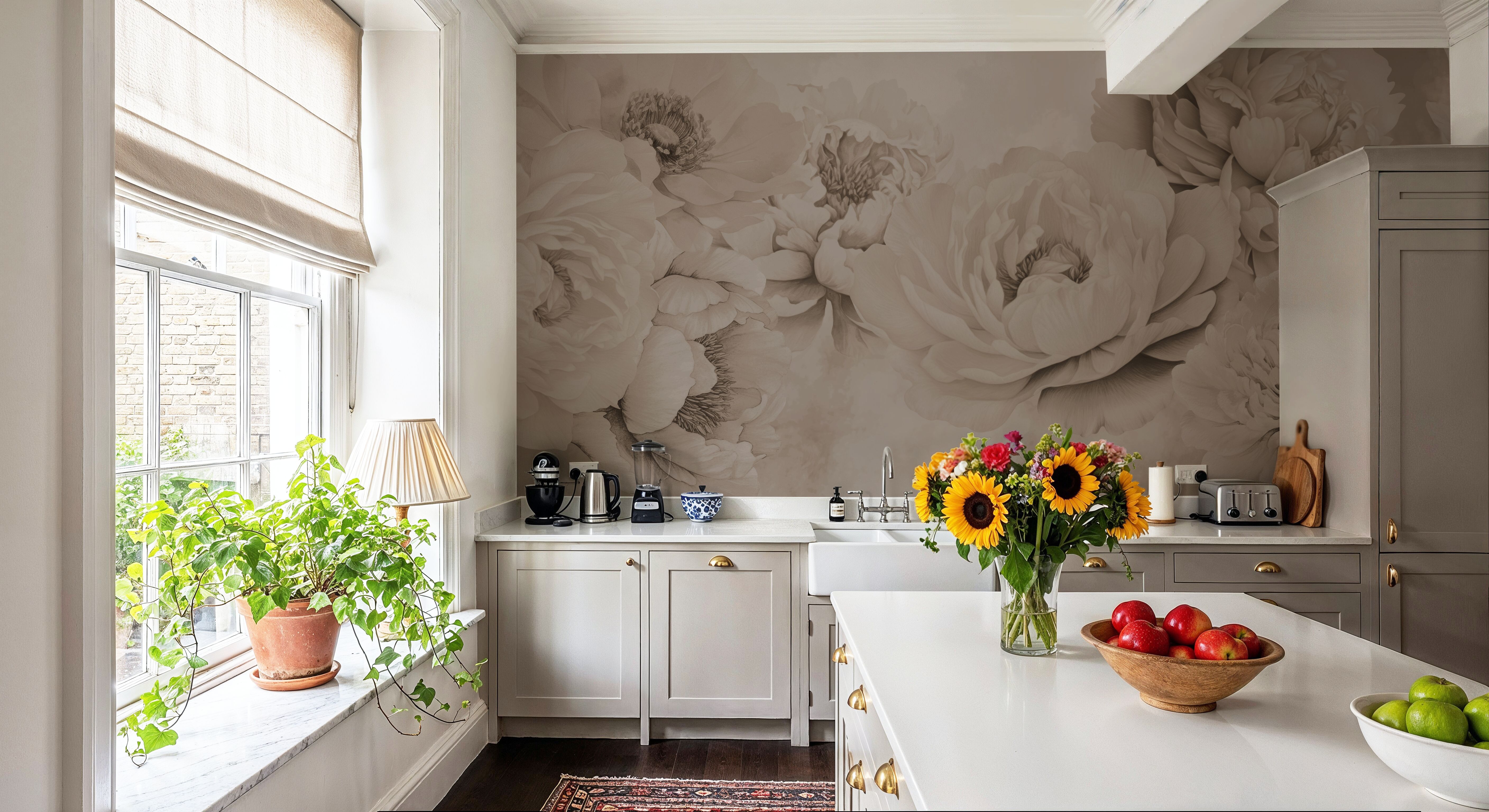 Transcendent Peony, Beige