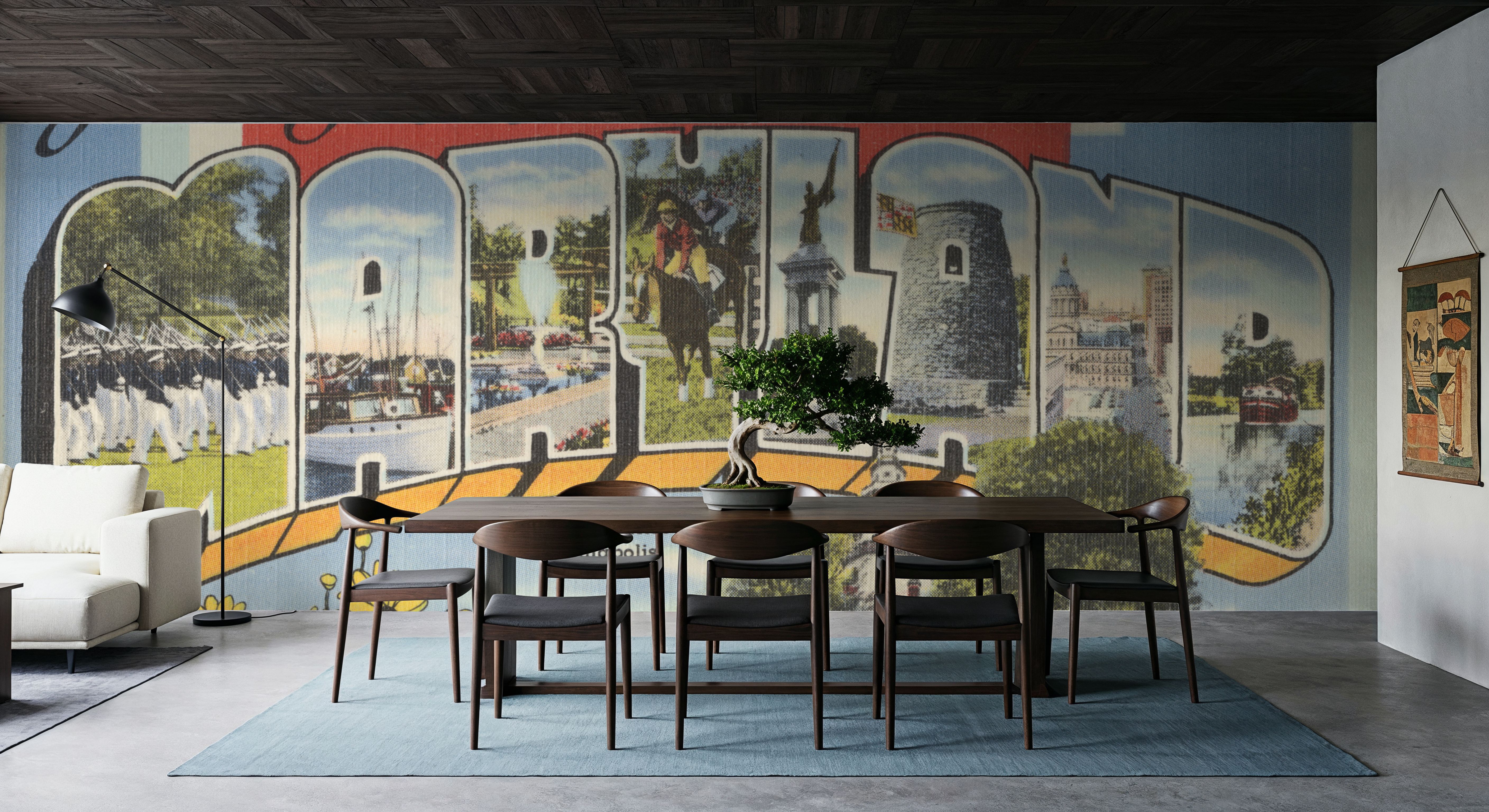 Greetings from Maryland - Screenprint Postcard