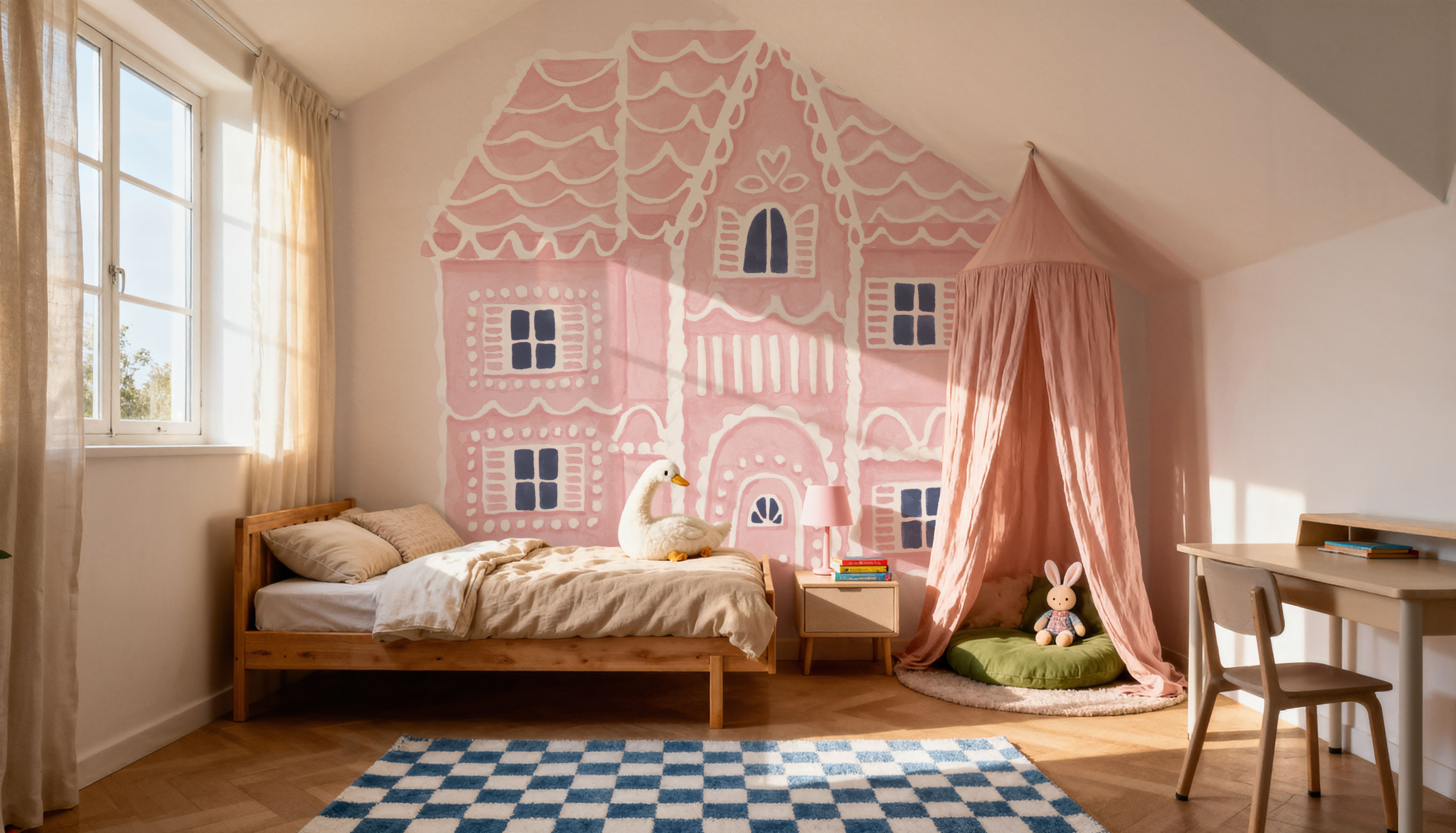 Gingerbread Dream House I Pink