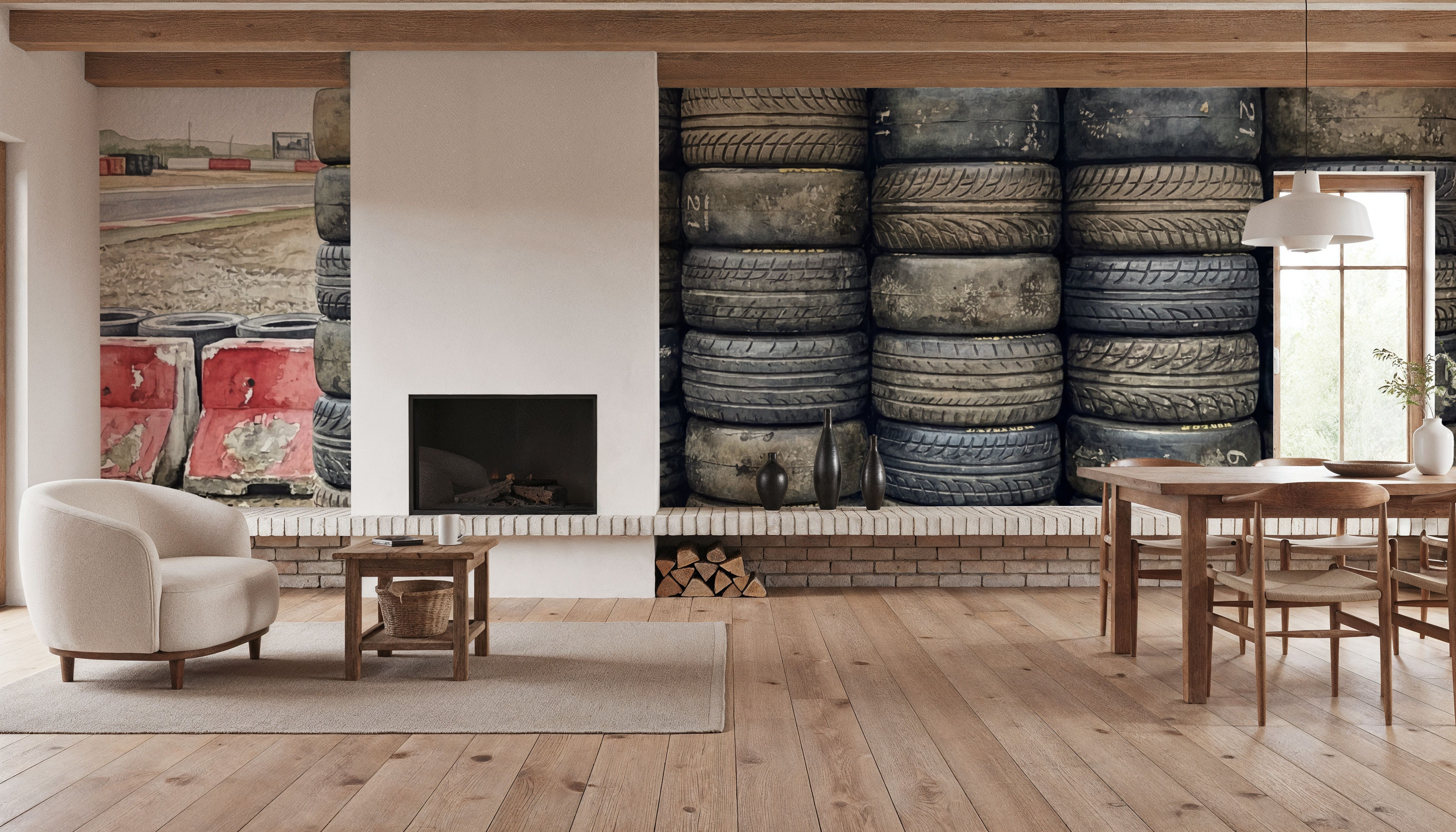 Tire Wall - Stacked Series