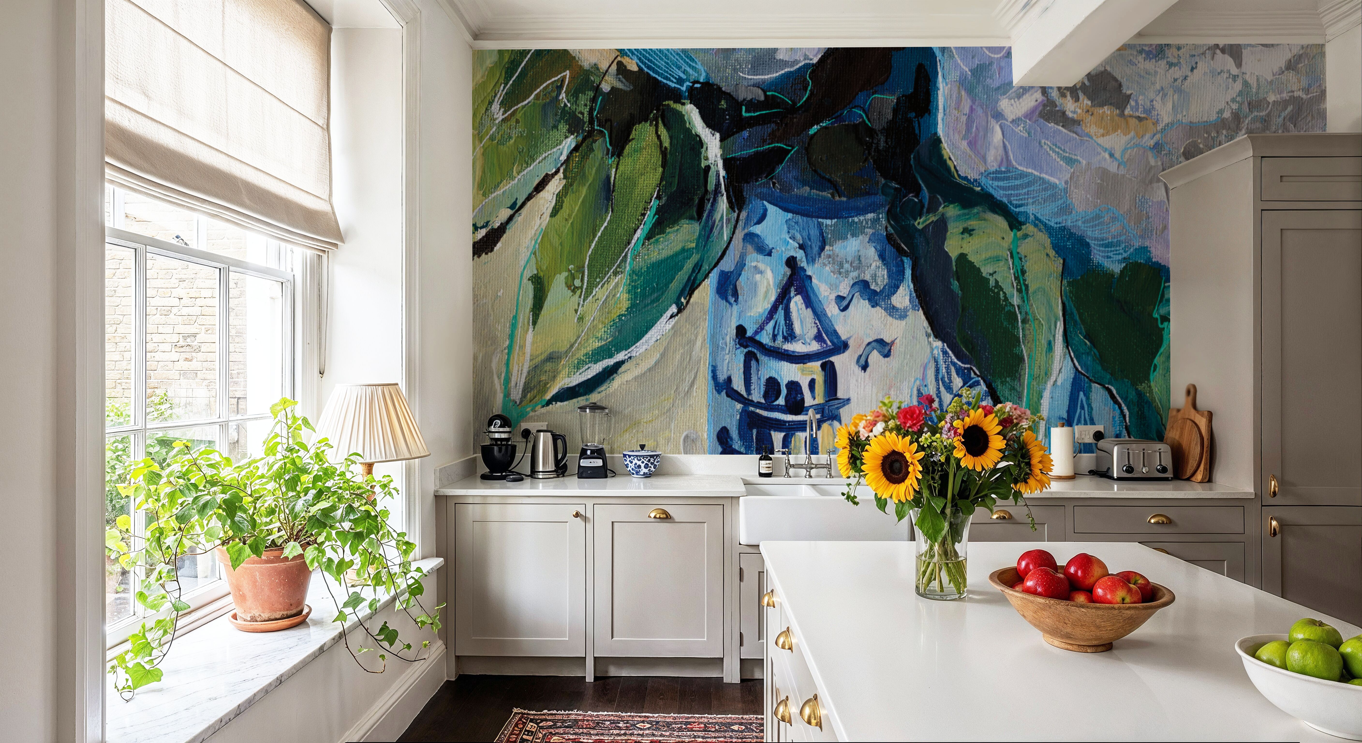 August Blooms, Wallpaper