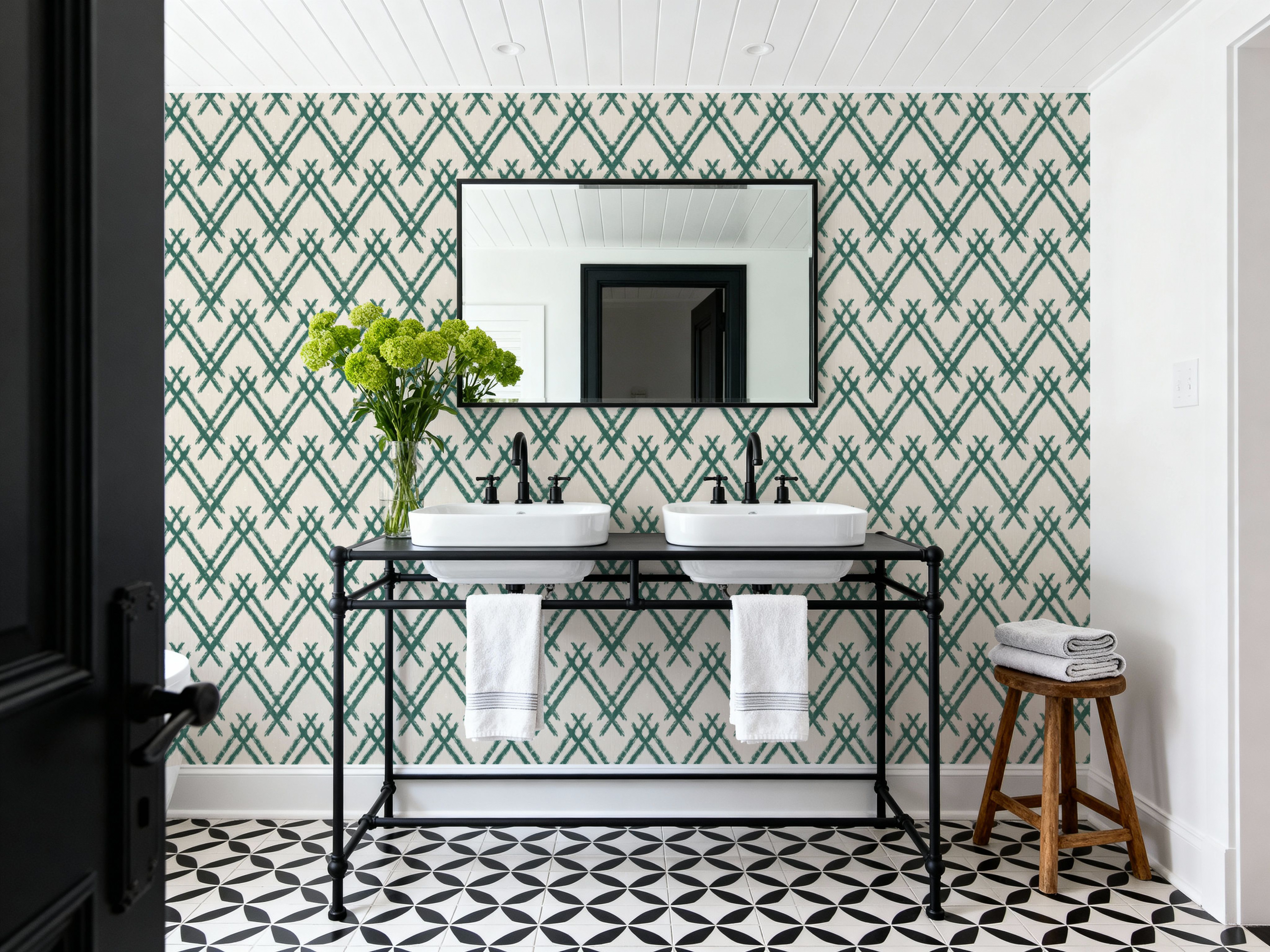 Woodland Tops Tropical Green