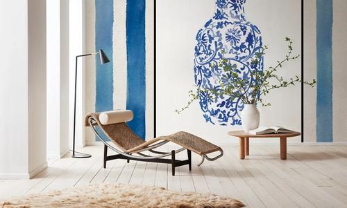 Chinoiserie Vase II Stripes