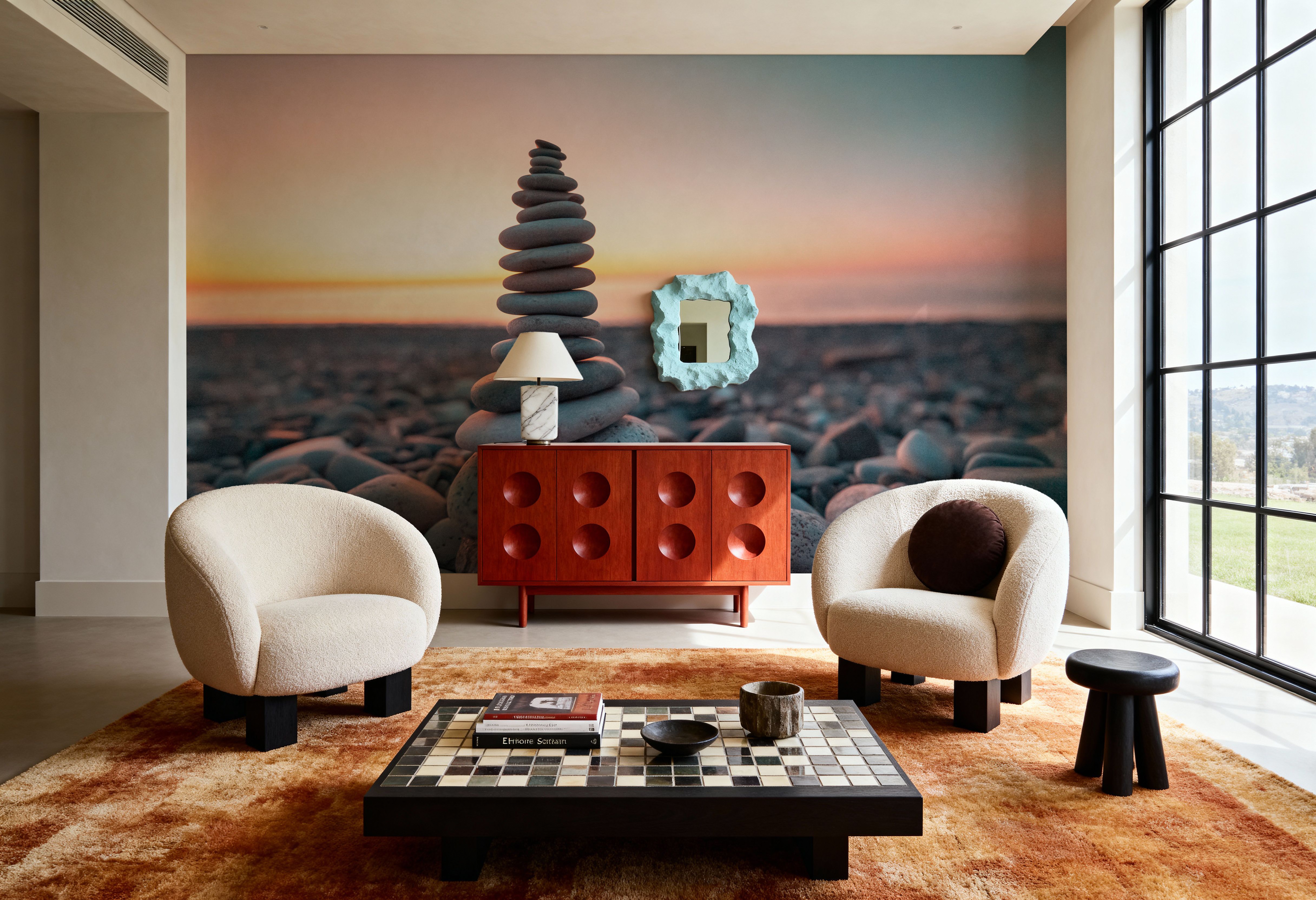 Zen Tower in Sunset