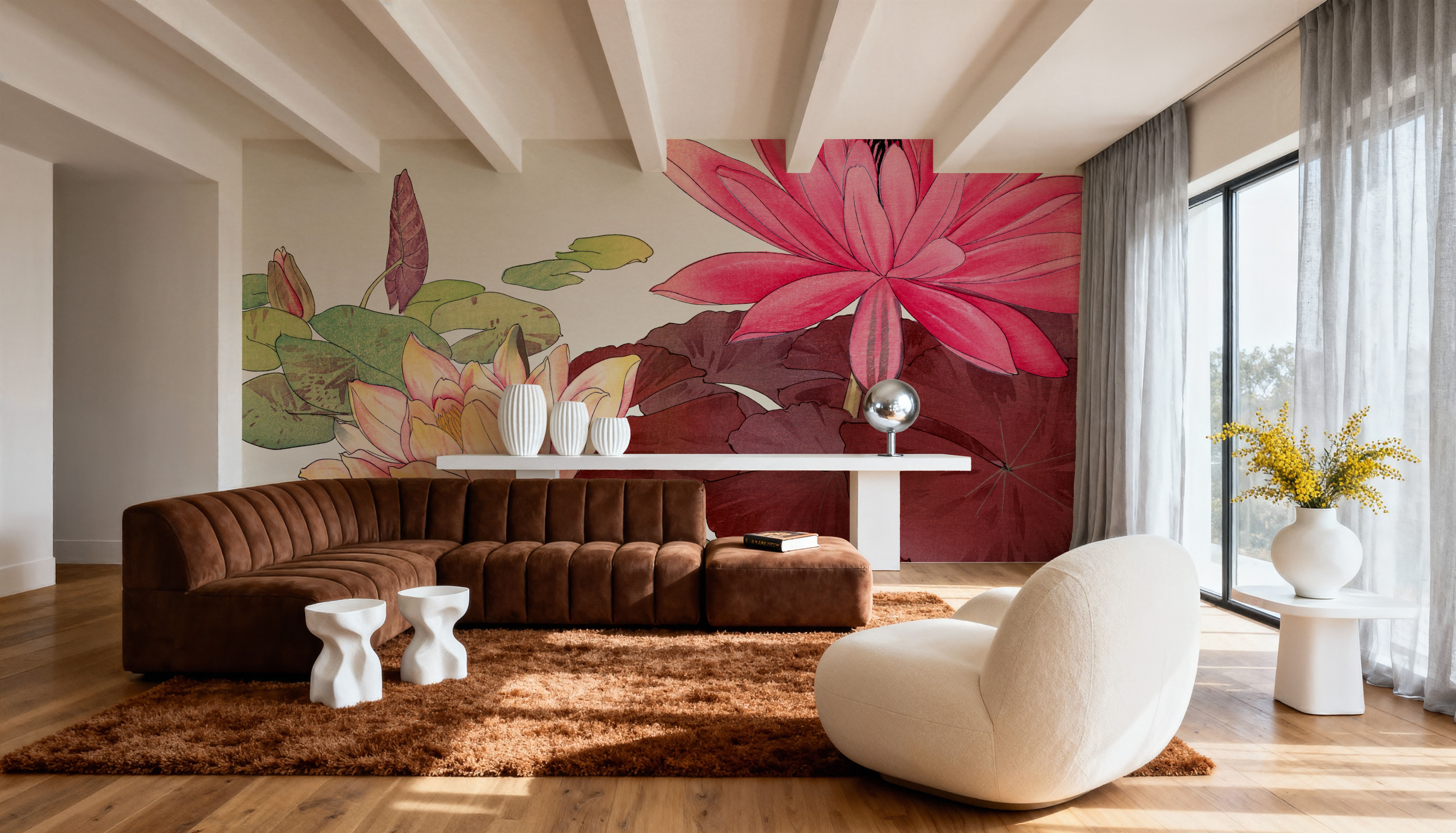 Tanigami Red Lotus, Wallpaper