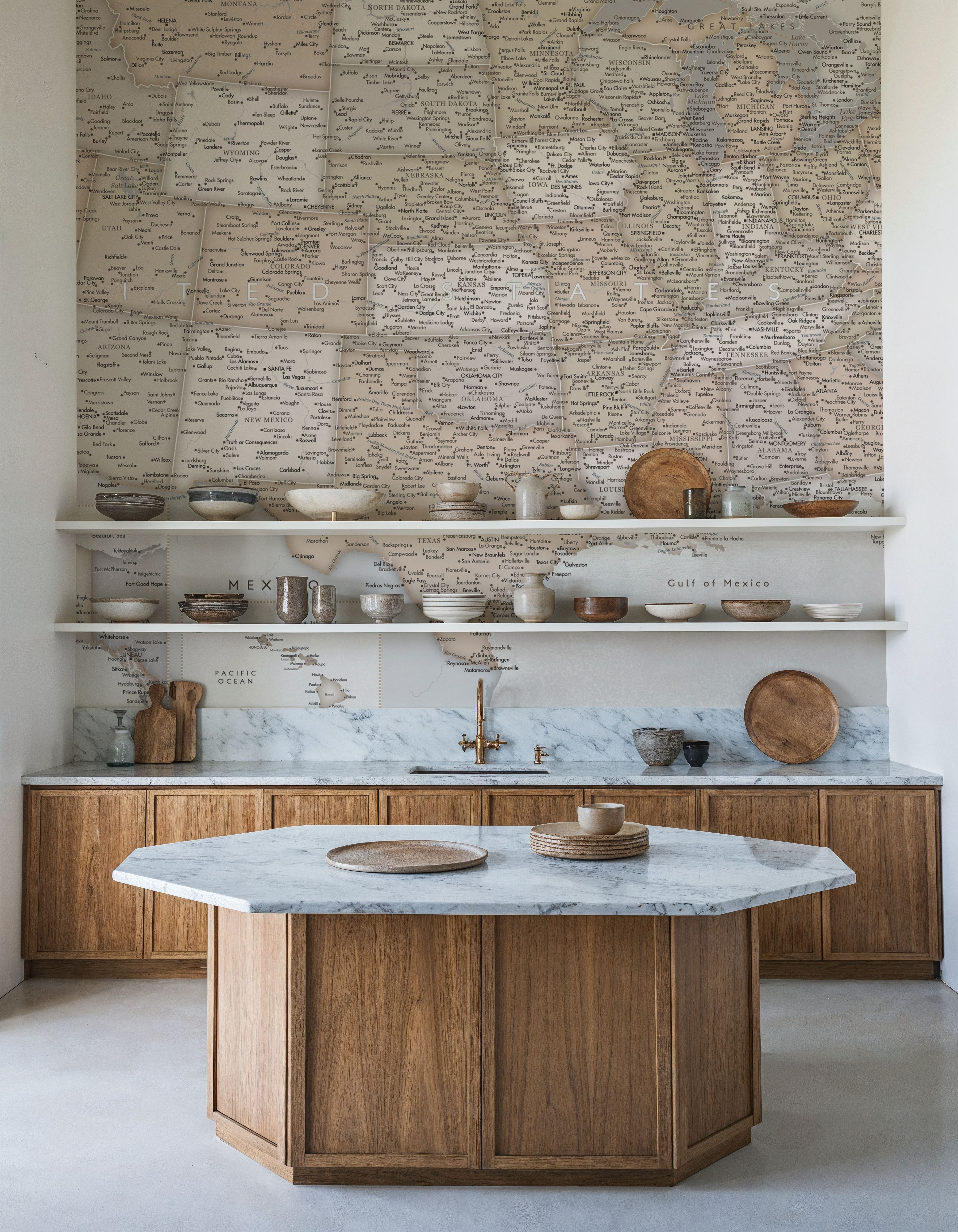 US Map Detailed - Lucille