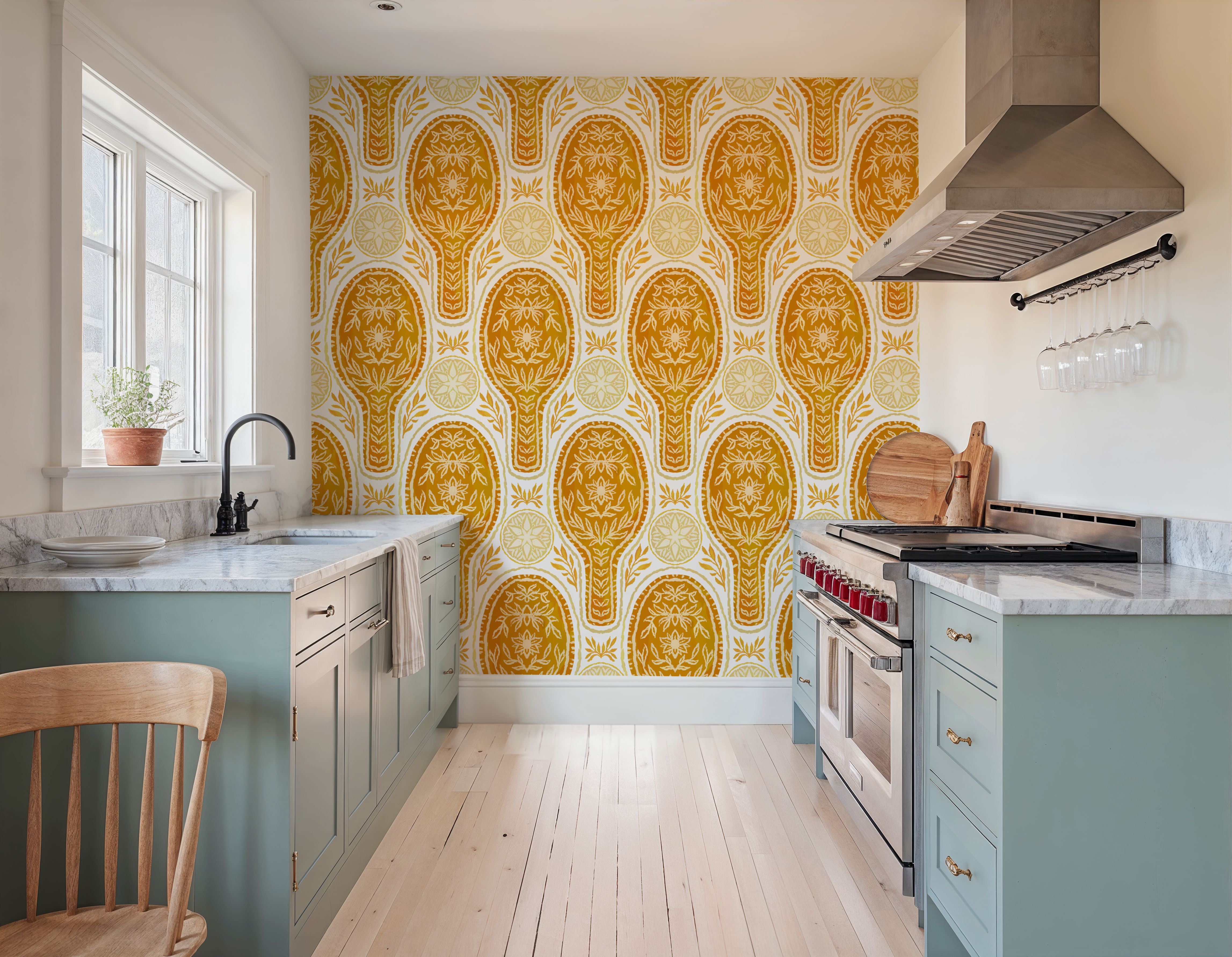 Floral Rackets, Yellow