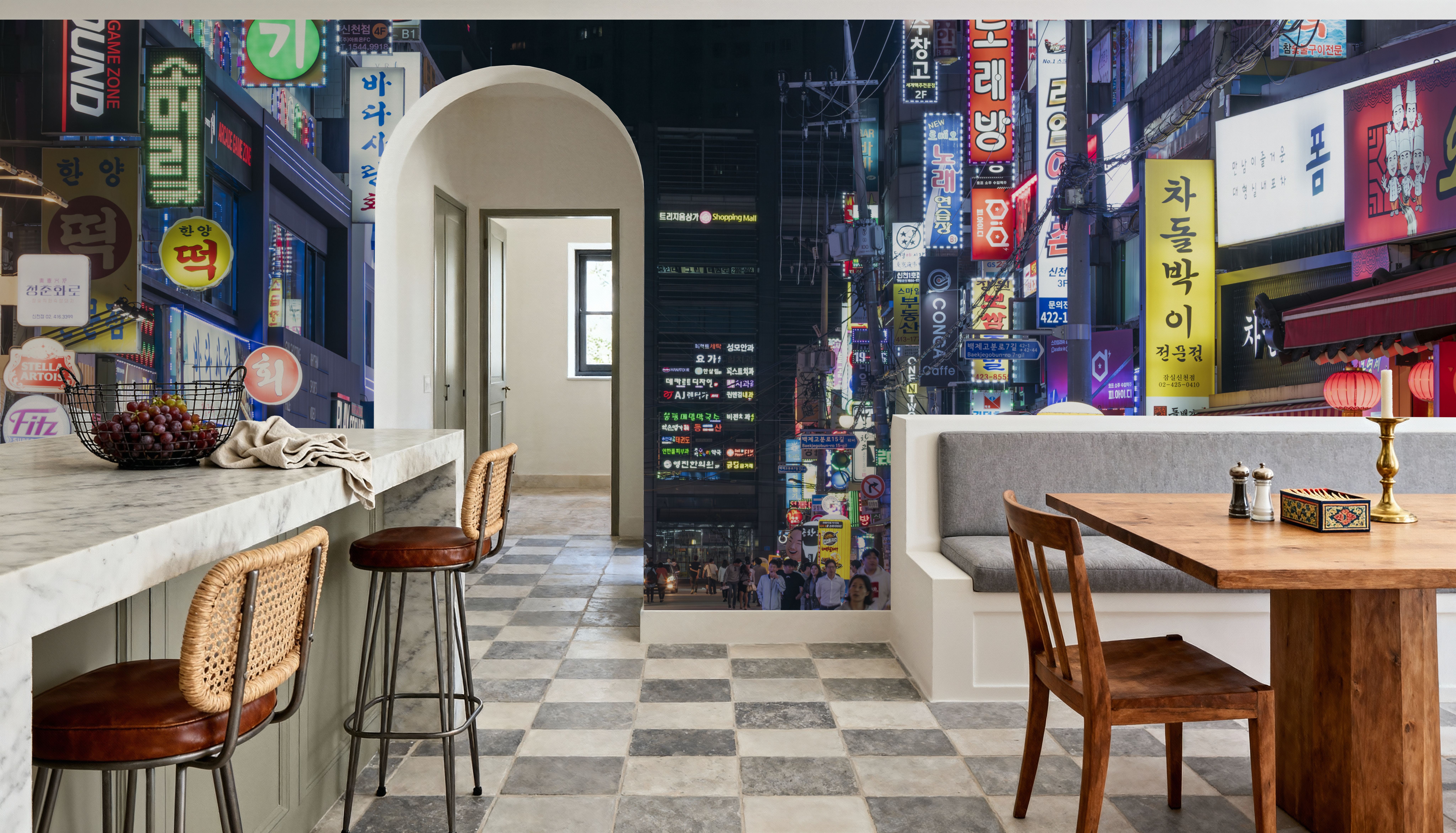 Seoul At Night IV, Tapet