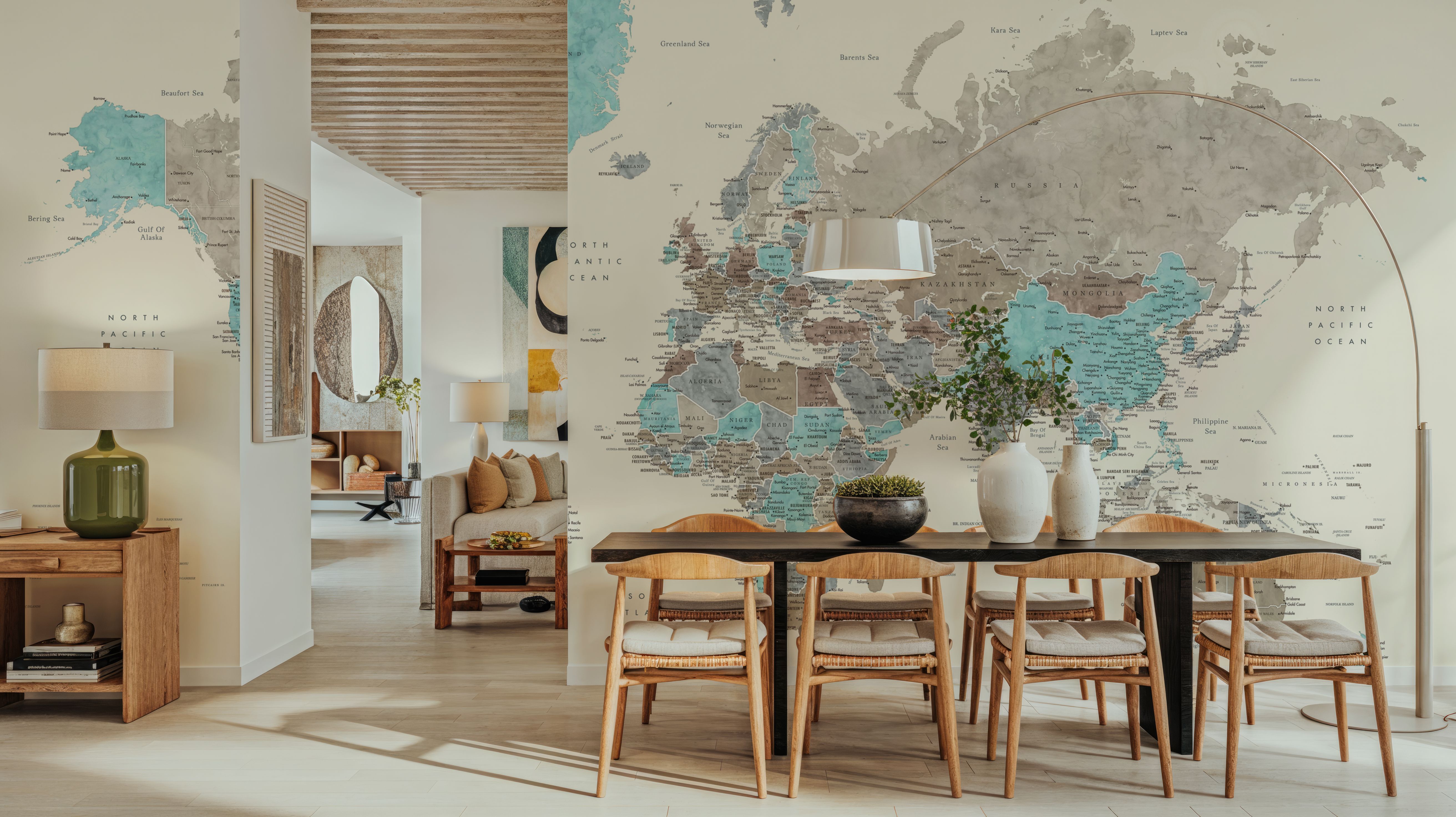 World Map Cities - Romi, Wallpaper