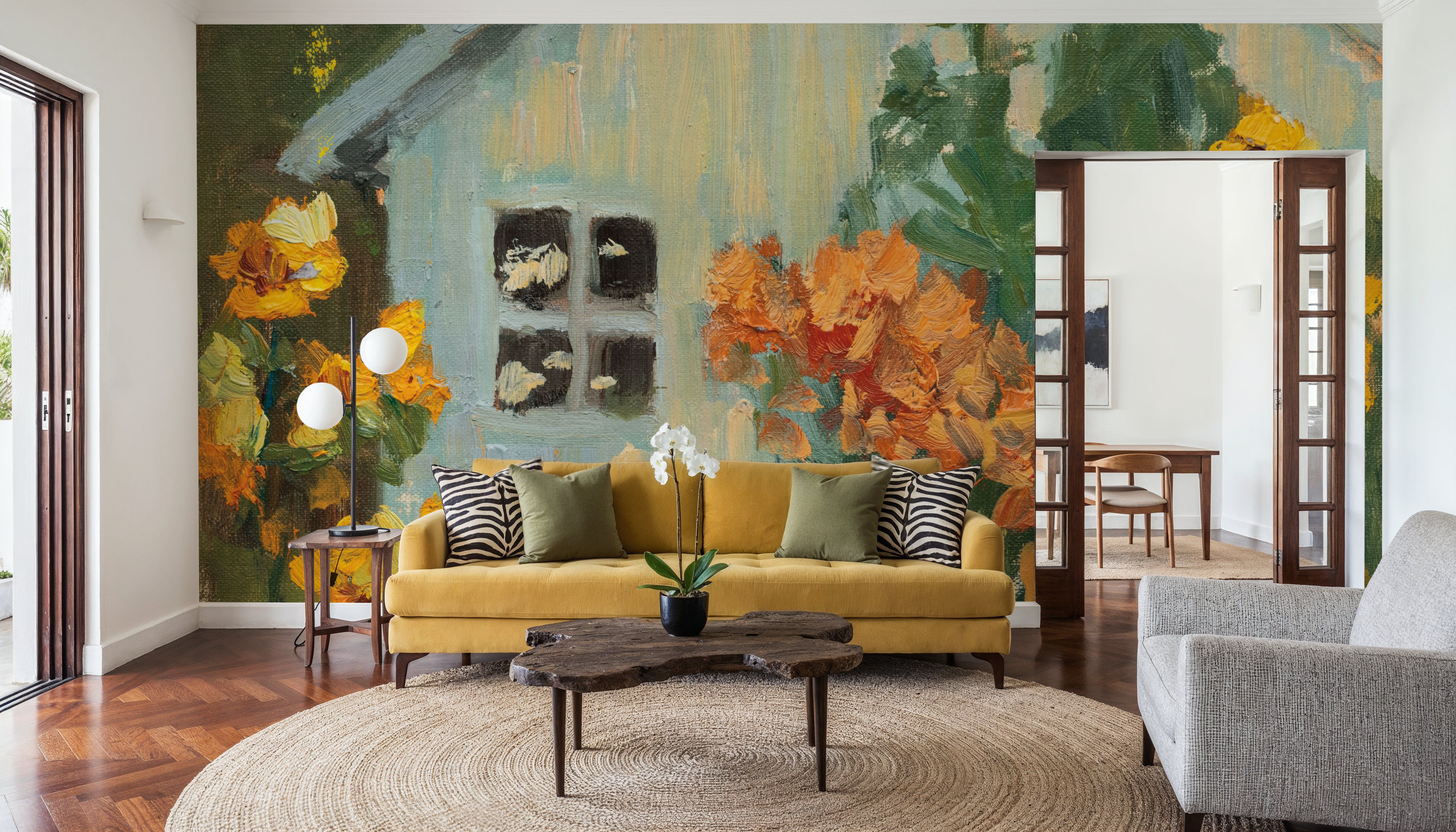 Painterly Garden View