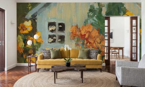 Painterly Garden View