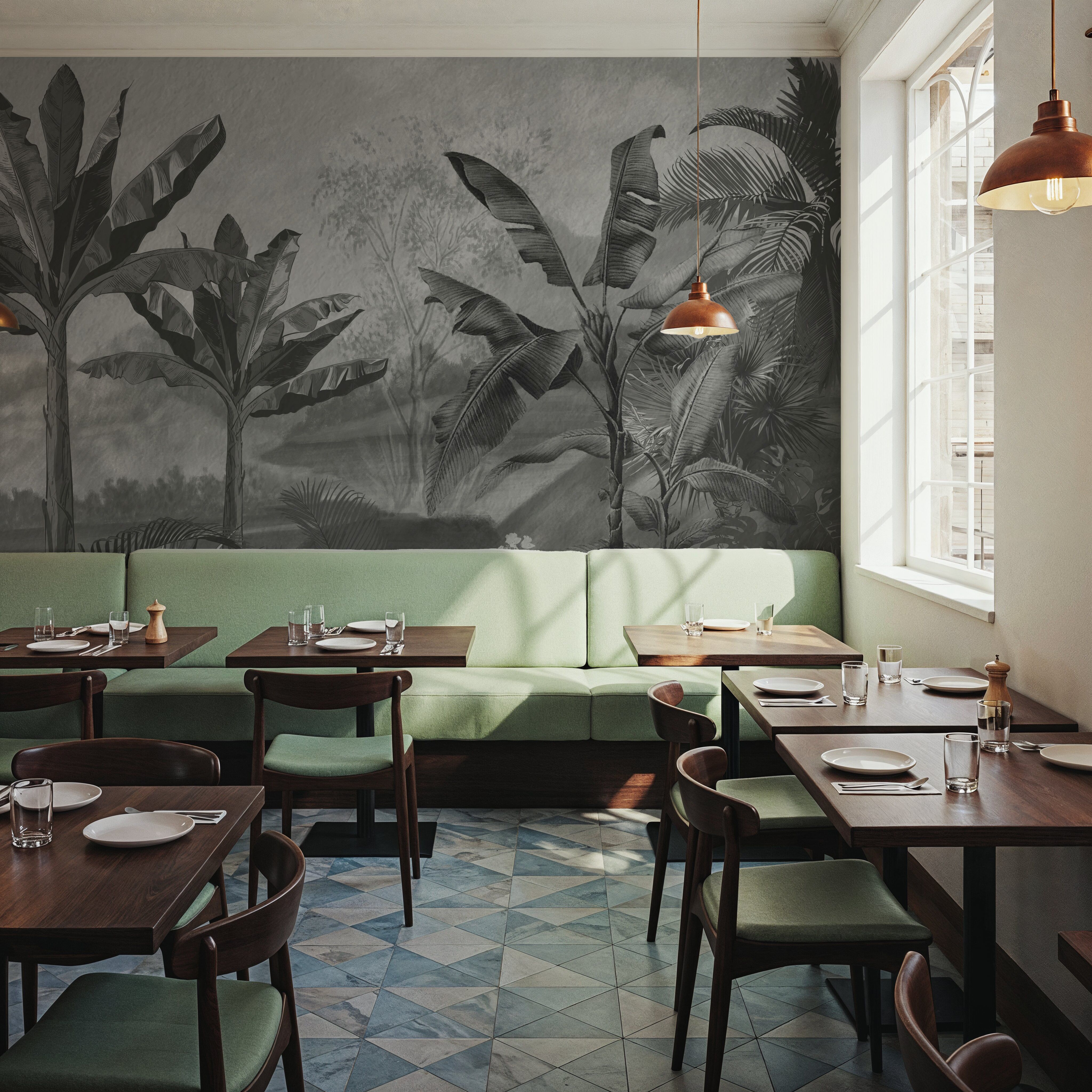 Tropical Banan Plant Sketch